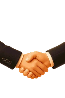 Business handshake illustration