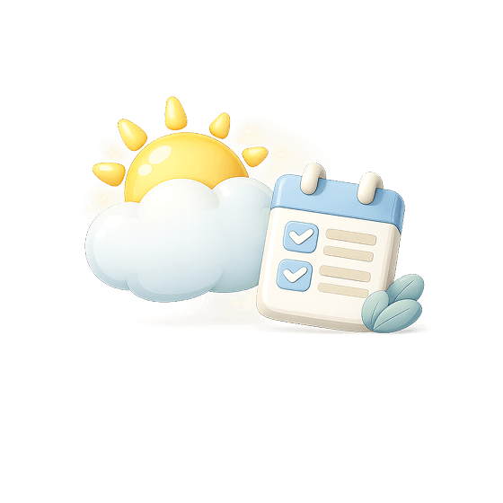 Planejamento de festa infantil com agenda, tarefas e organização digital