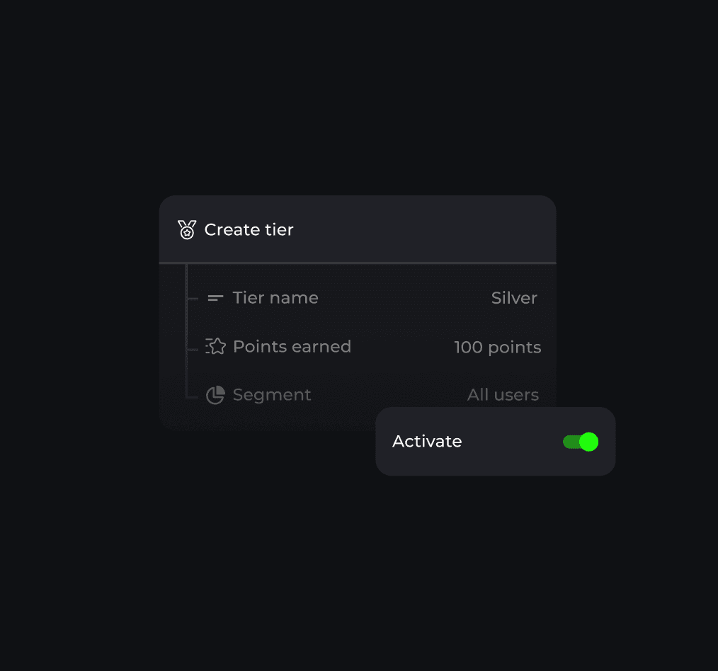 Reward card offering 80% off the next purchase, available in exchange for 1000 TKN points, with a promo code provided.