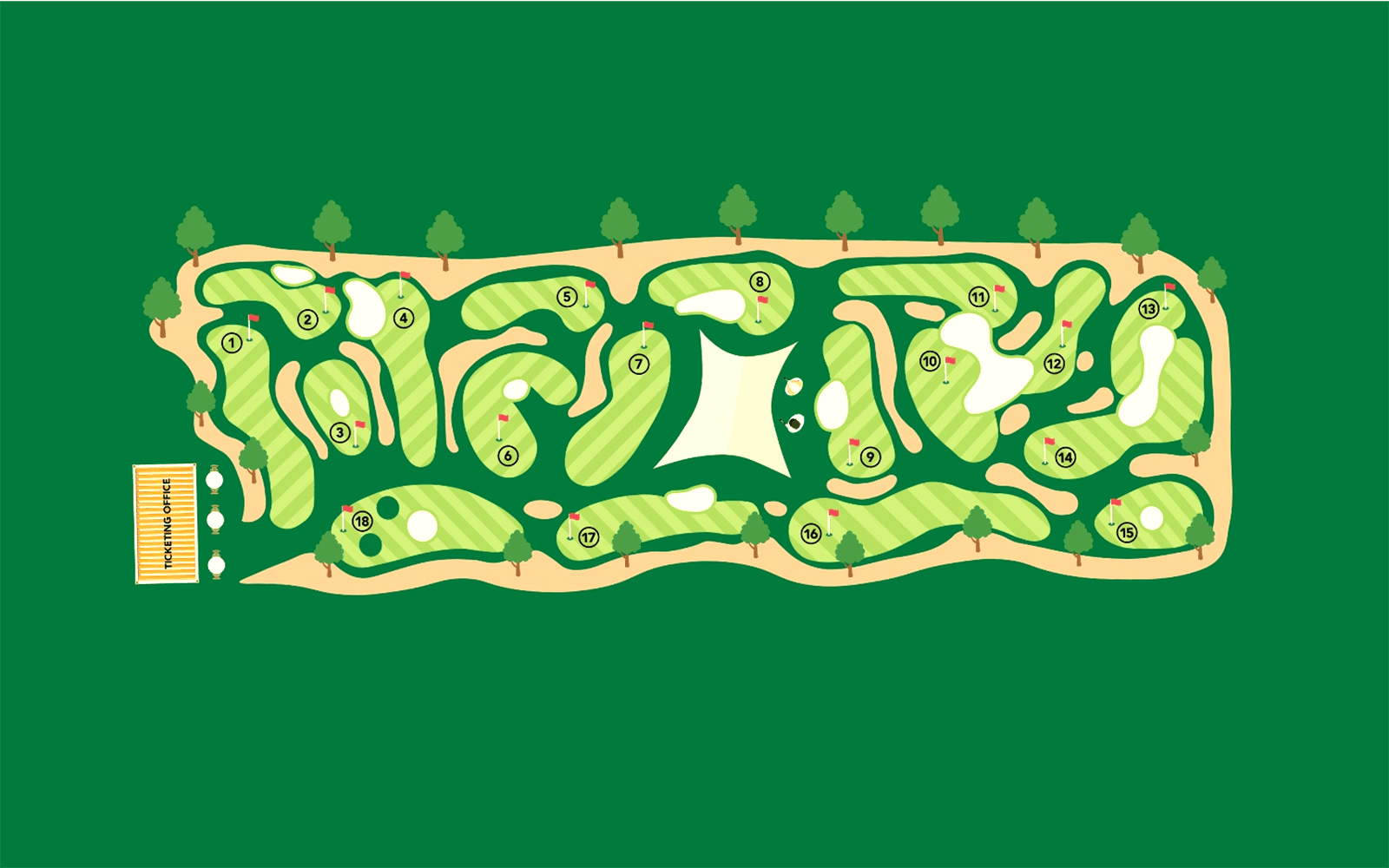 UltraGolf球场地图