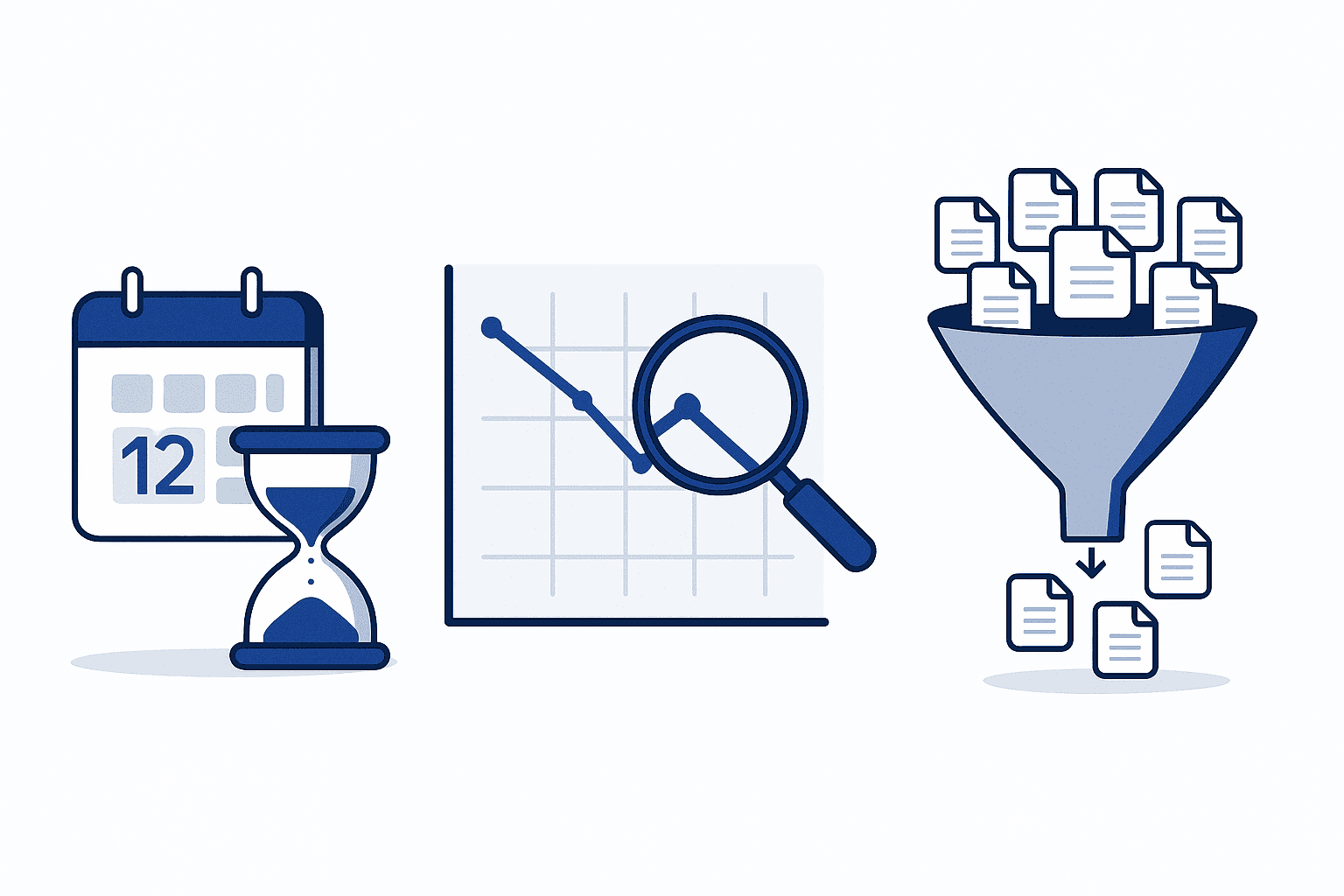 Diagram showing long time-to-rank, falling click-through rates, and crawl friction slowing traditional SEO