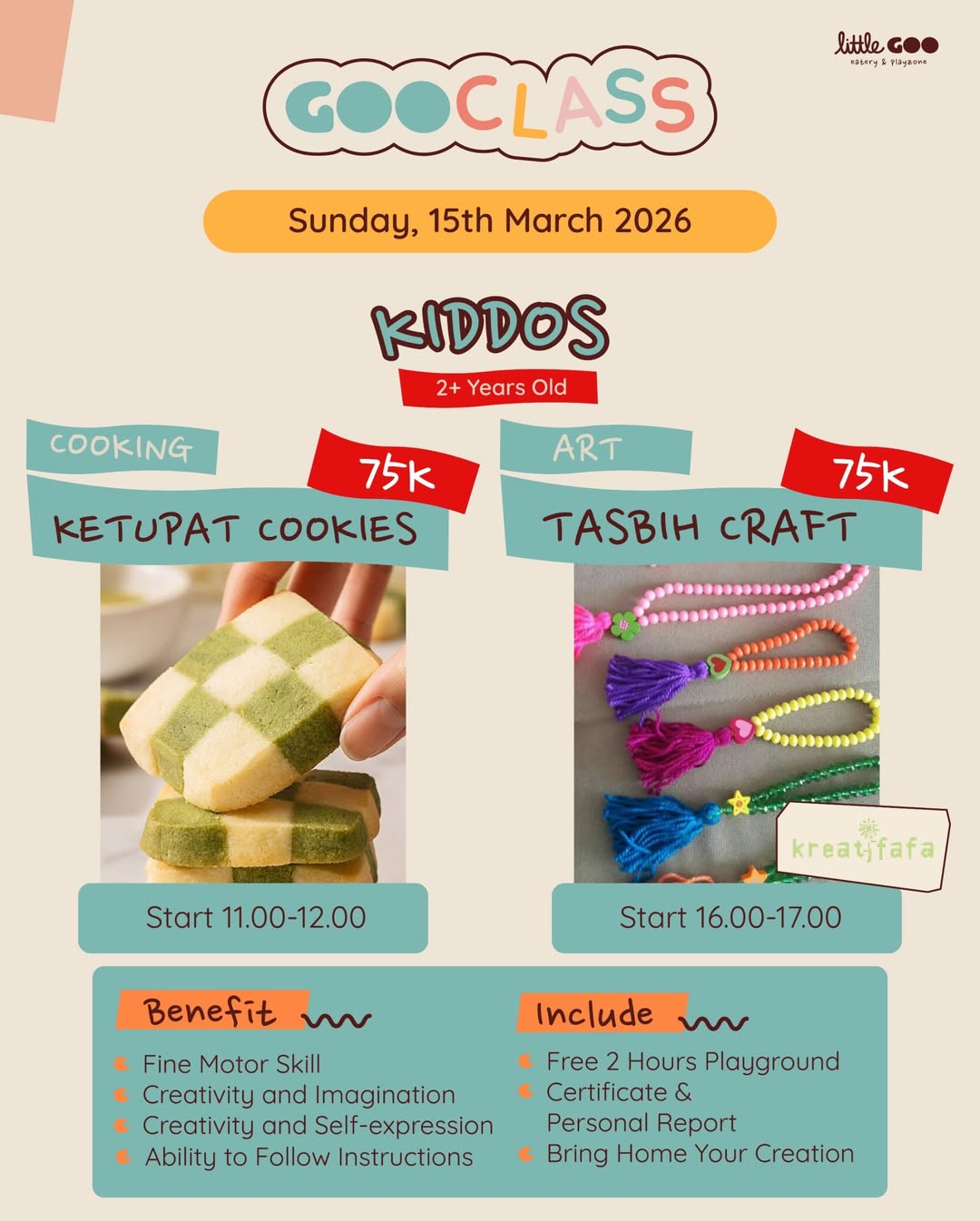 class weekly schedule litllegoo yogyakarta