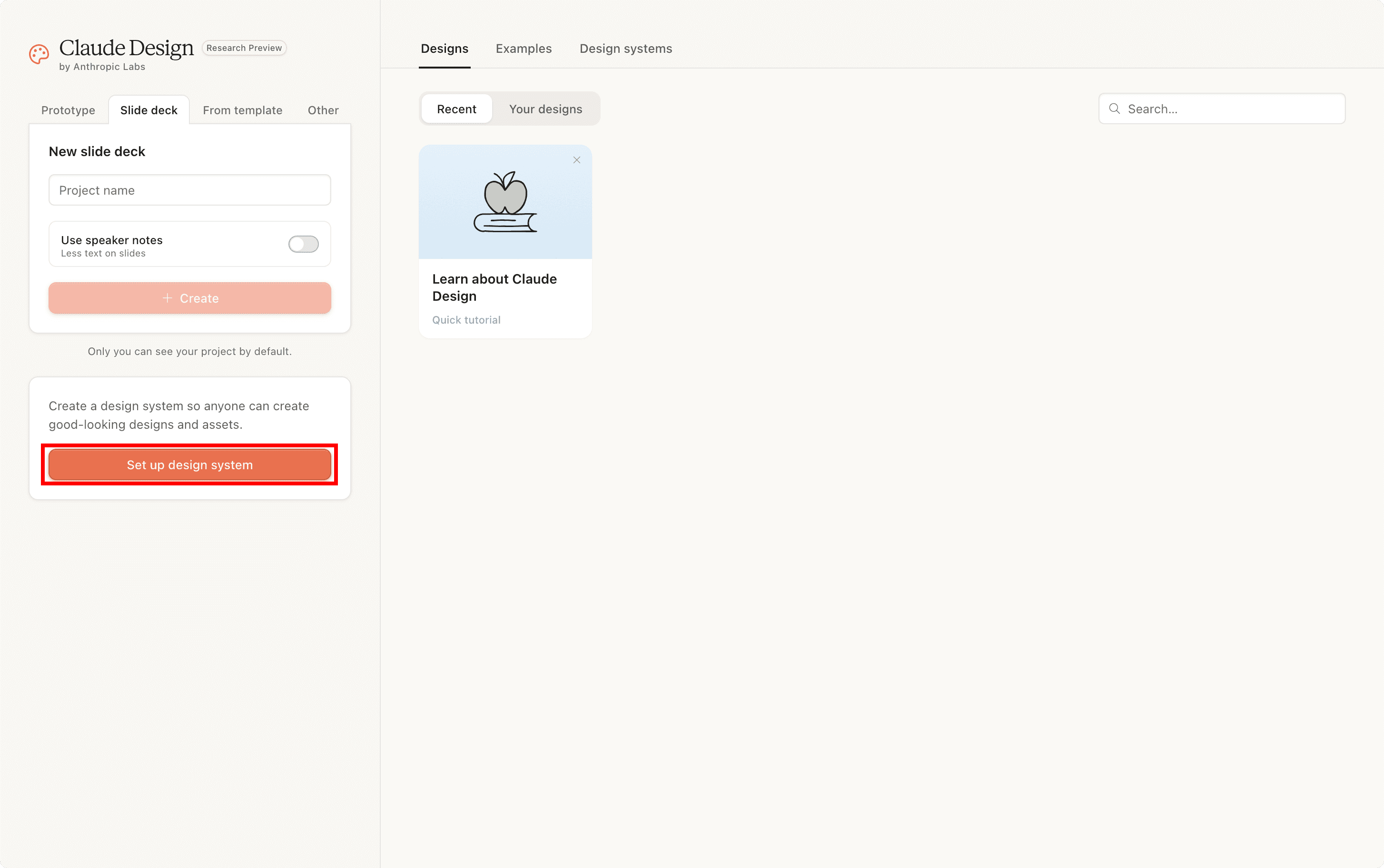 클로드 디자인 : Set up design system