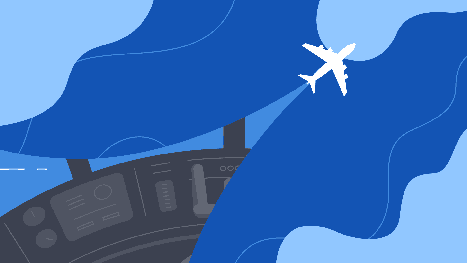 Vector illustration of a airplane