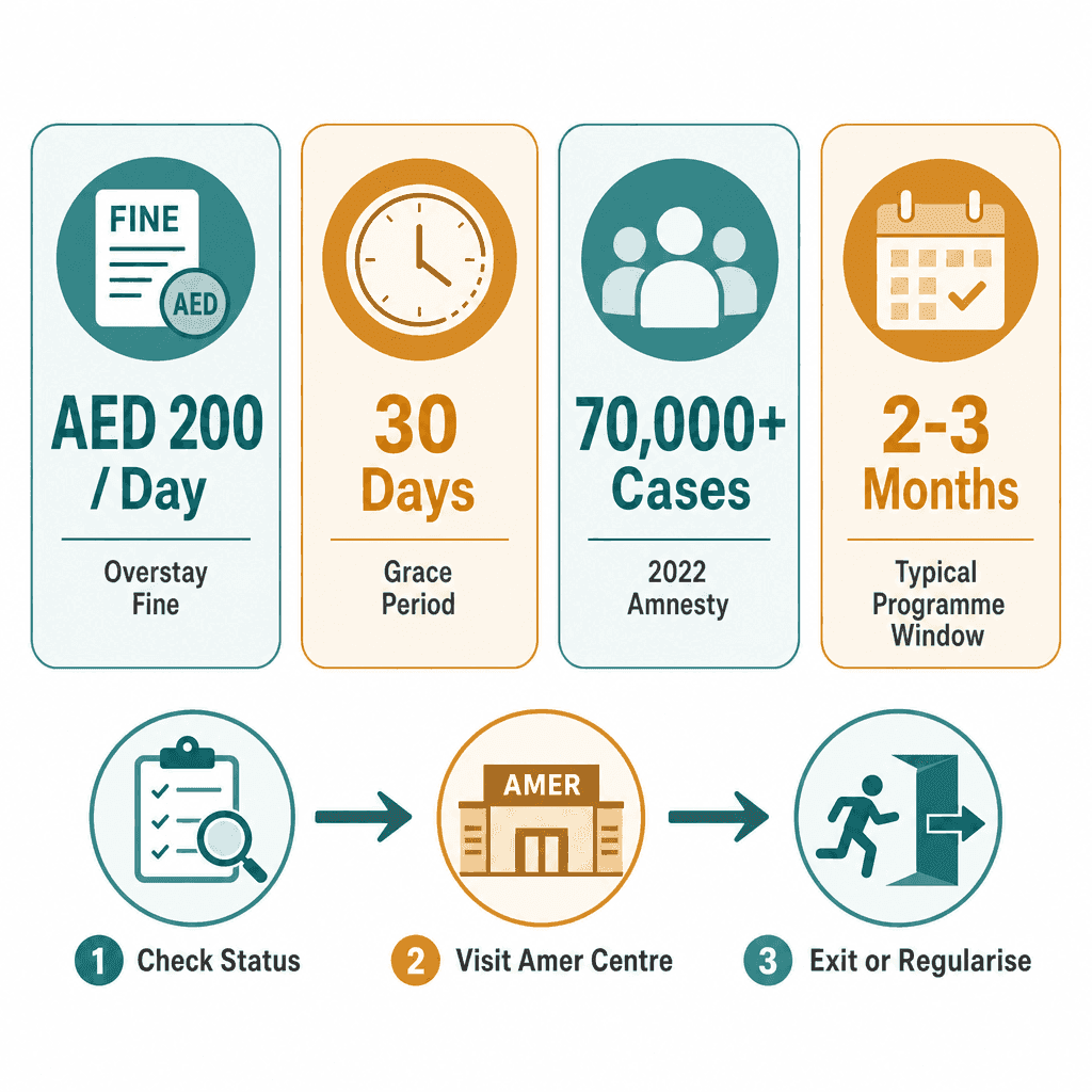 Infographic: UAE Visa Amnesty - What It Is and How to Benefit as an Overstayer