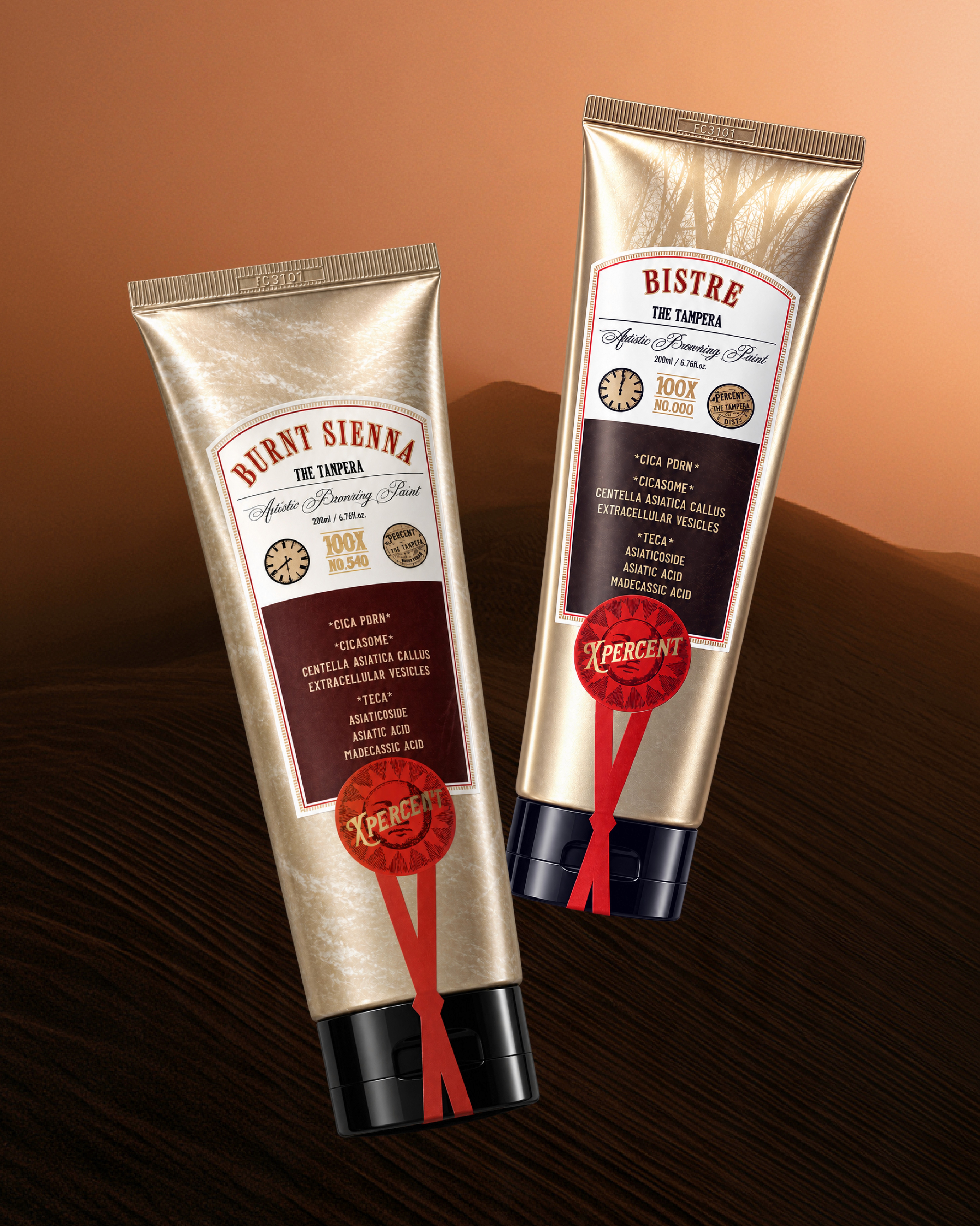 X PERCENT THE TANPERA, packaging design by ORDINAL