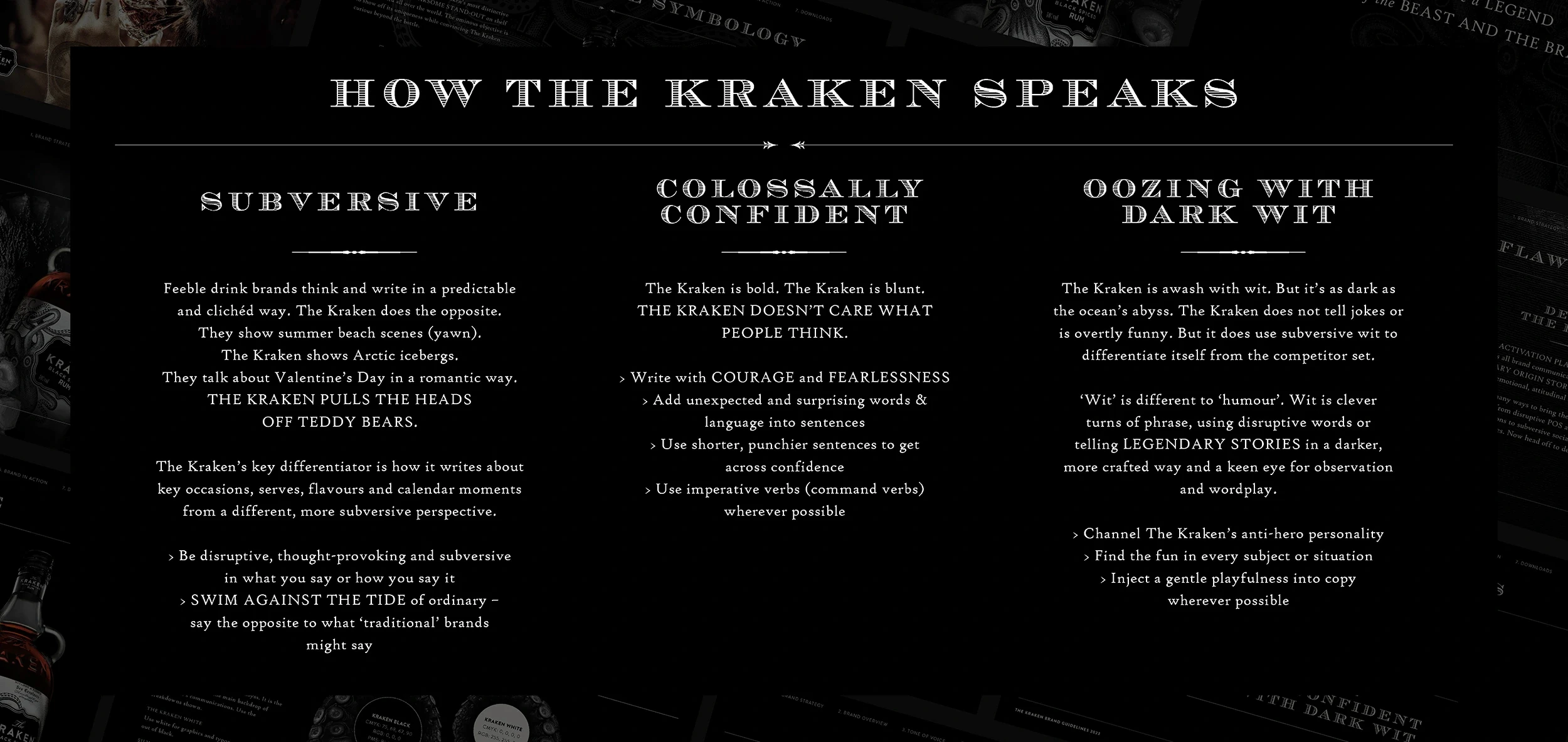 Kraken Tone of Voice breakdown