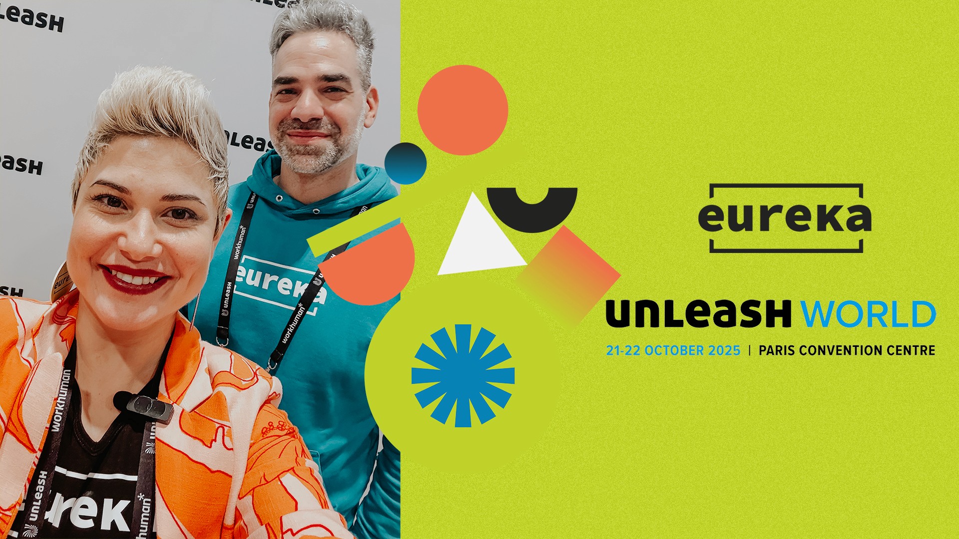 Gabi and Peter — Founders of Eureka — at Unleash World 2025