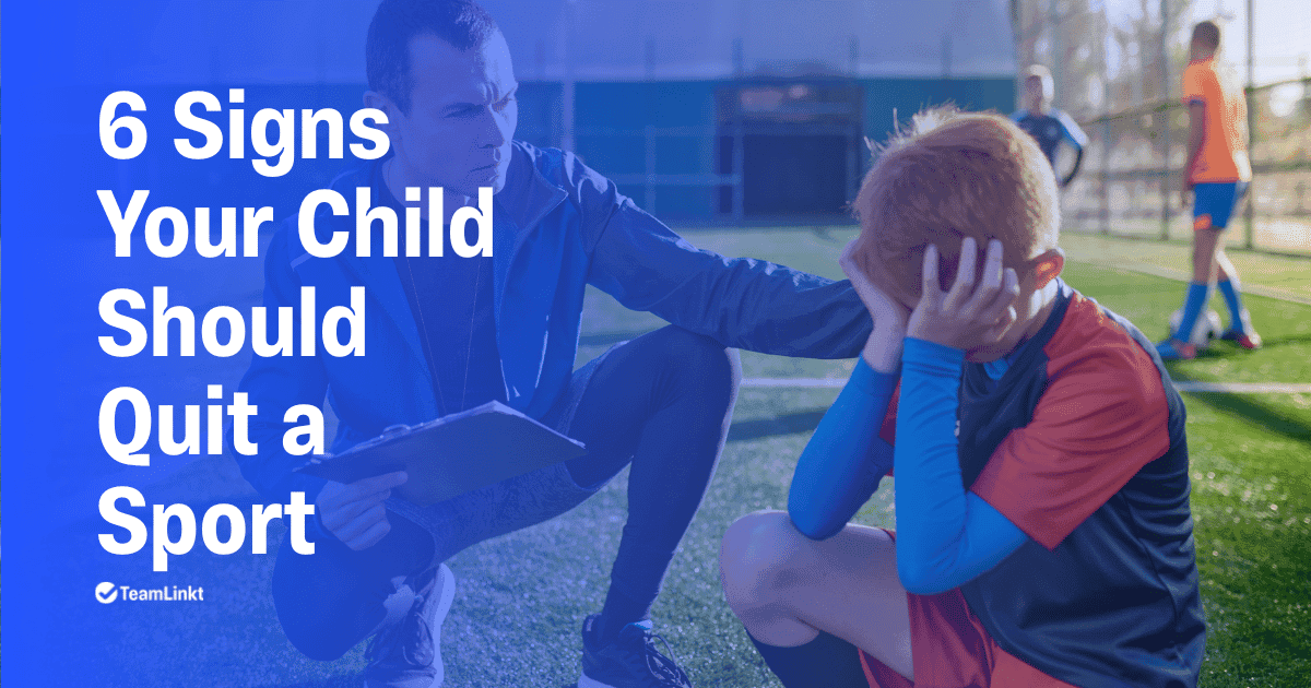 Blog Image for Signs Your Kid Should Quit a Sport Showing a Sad Youth Athlete