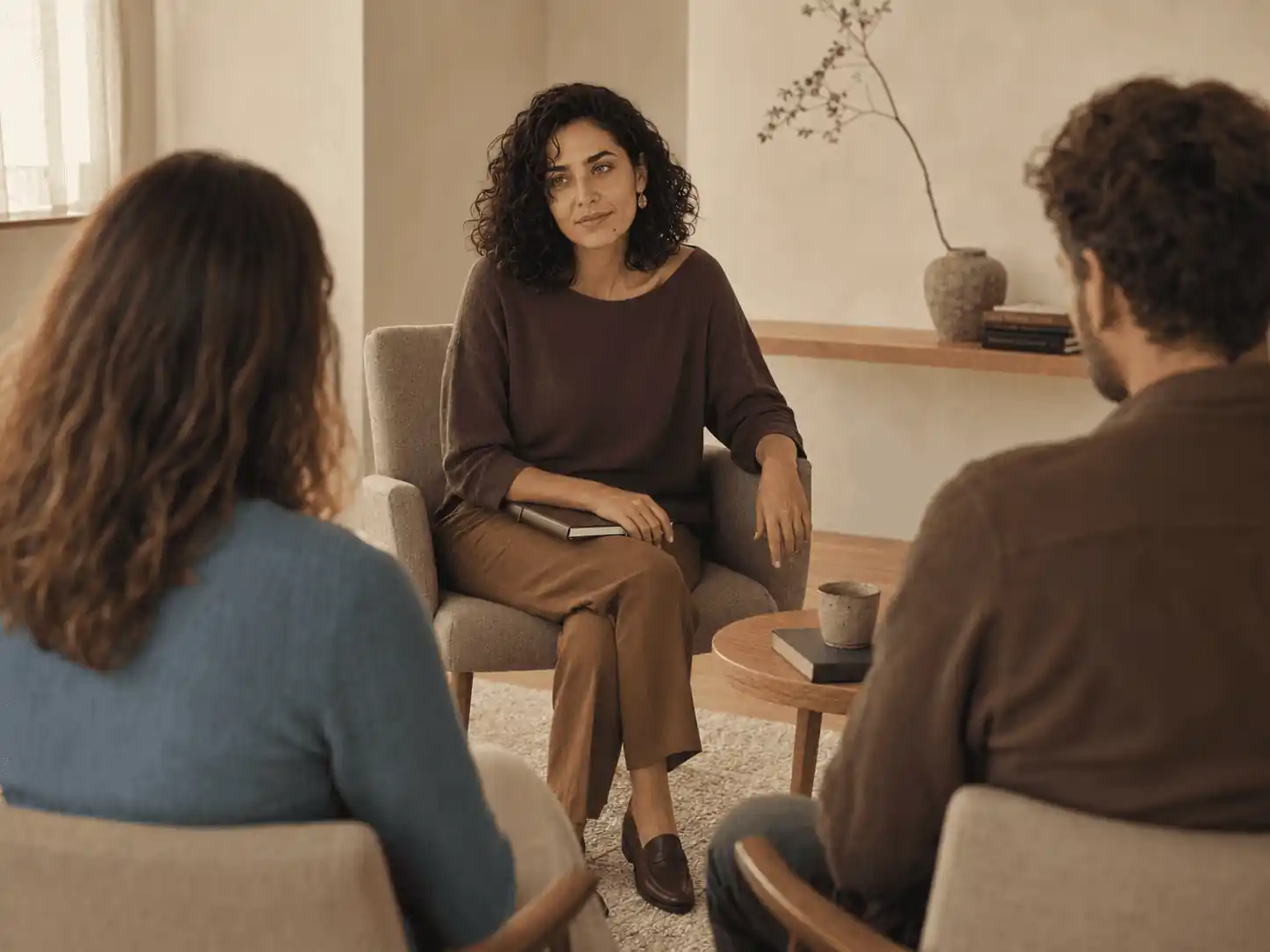 Alma Hartwell today, in the room where she meets clients each week