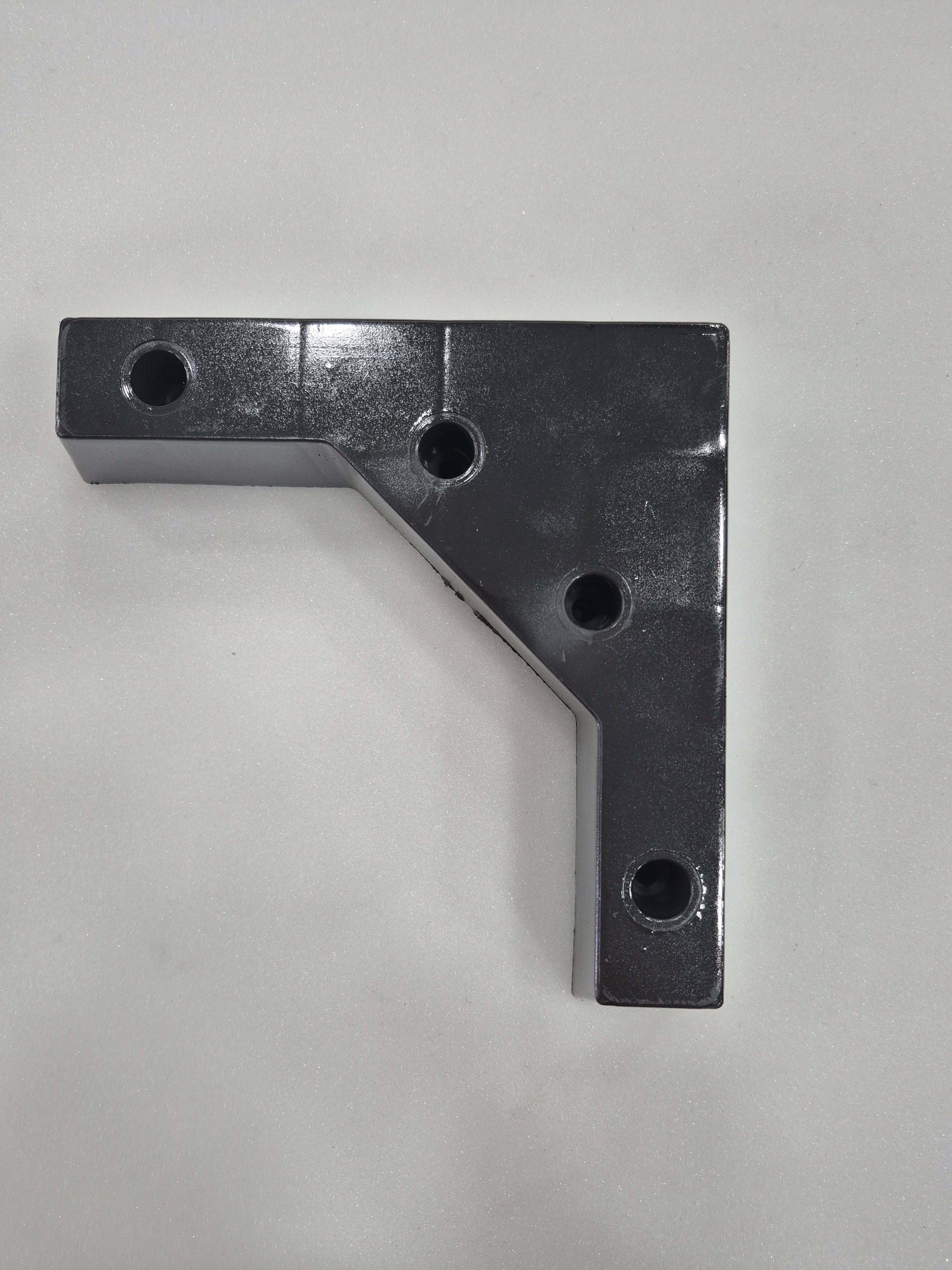 Kit 4 Pés Cantoneiras de Plástico Cromado 5 cm