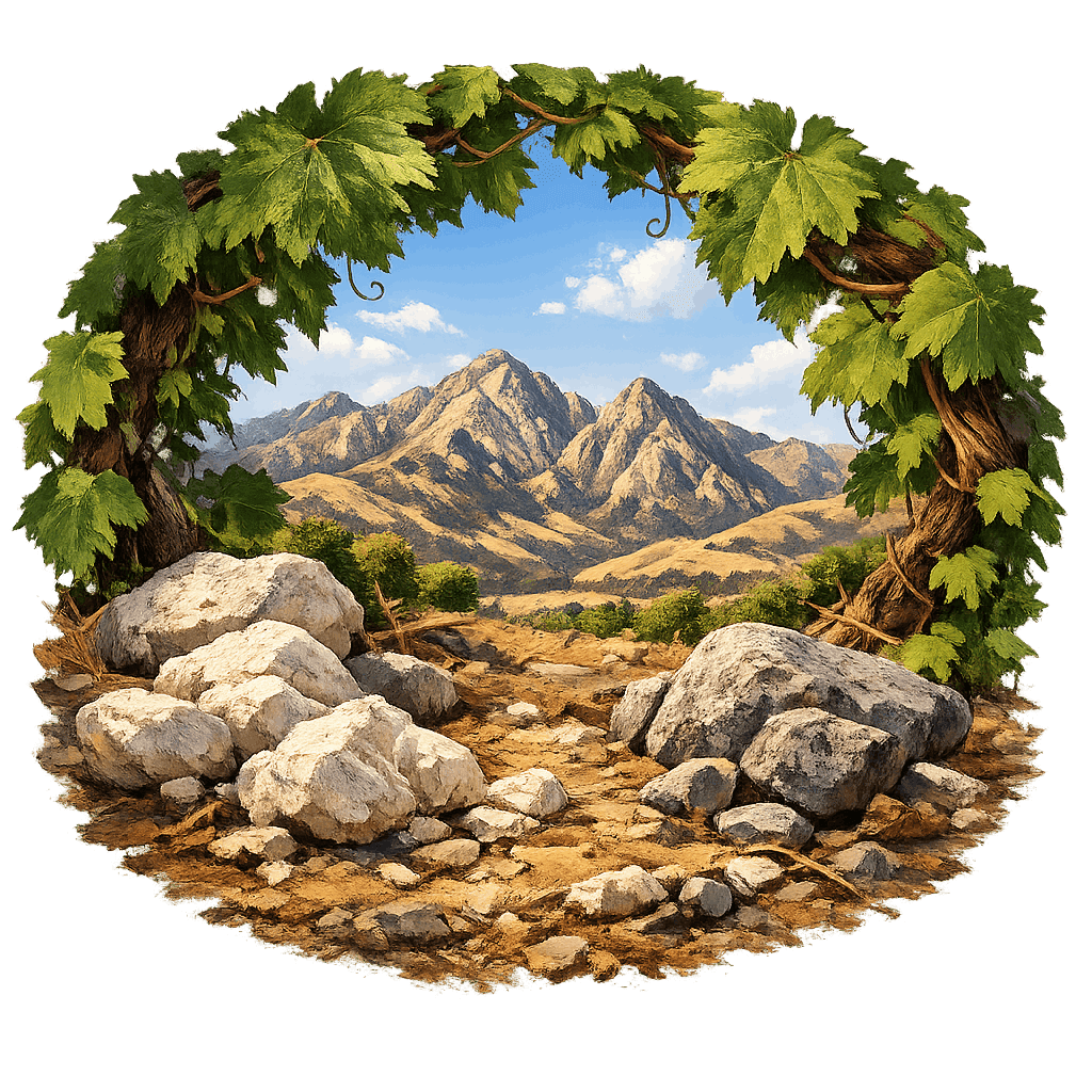 Detailed graphic of the San Benito wine region.