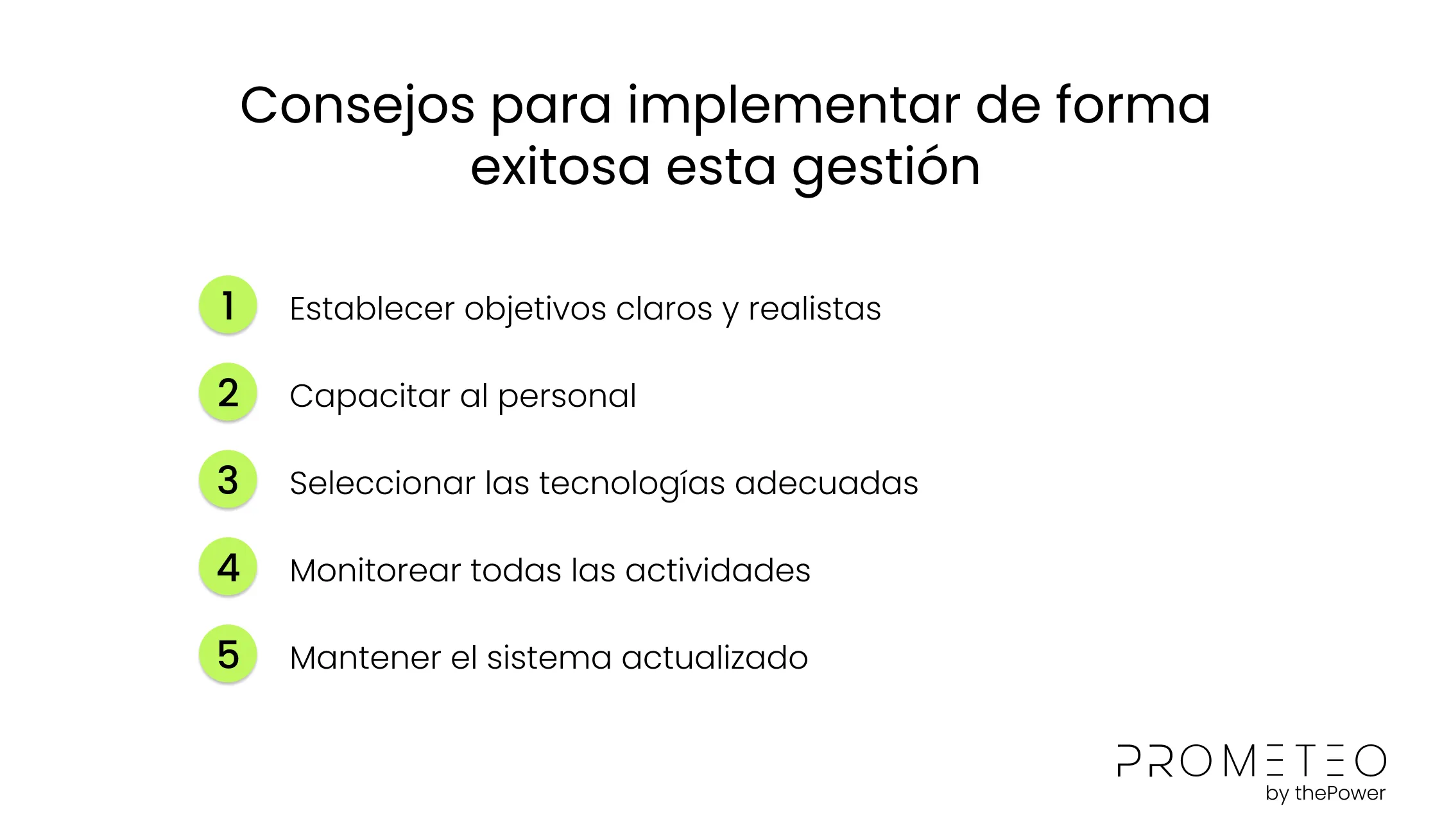 Consejos para implementar de forma exitosa esta gestión