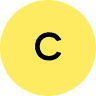 Logo avec la lette C qui représente le prénom du client qui a installé des panneaux photovoltaïques