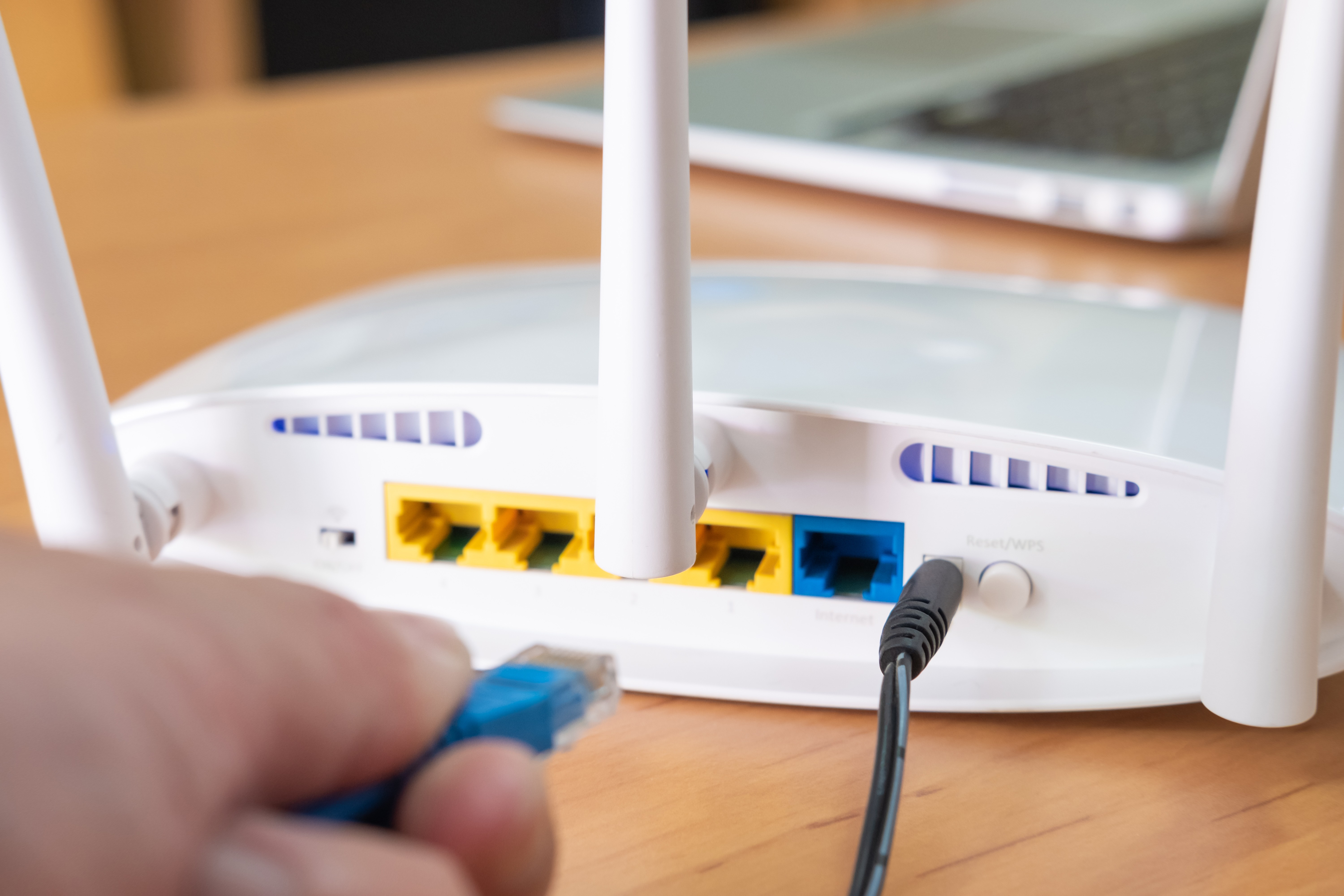 Imagen de cables de router