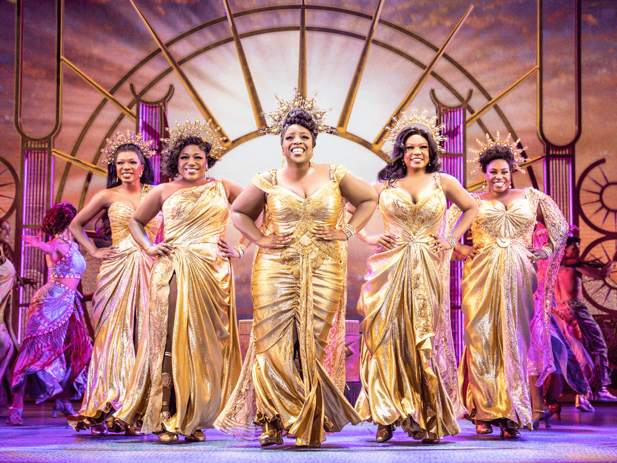 The Muses in Disney's Hercules at Theatre Royal Drury lane Photo by Johan Persson