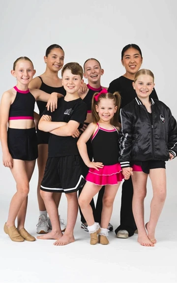 Senior students in our new uniforms in the studio