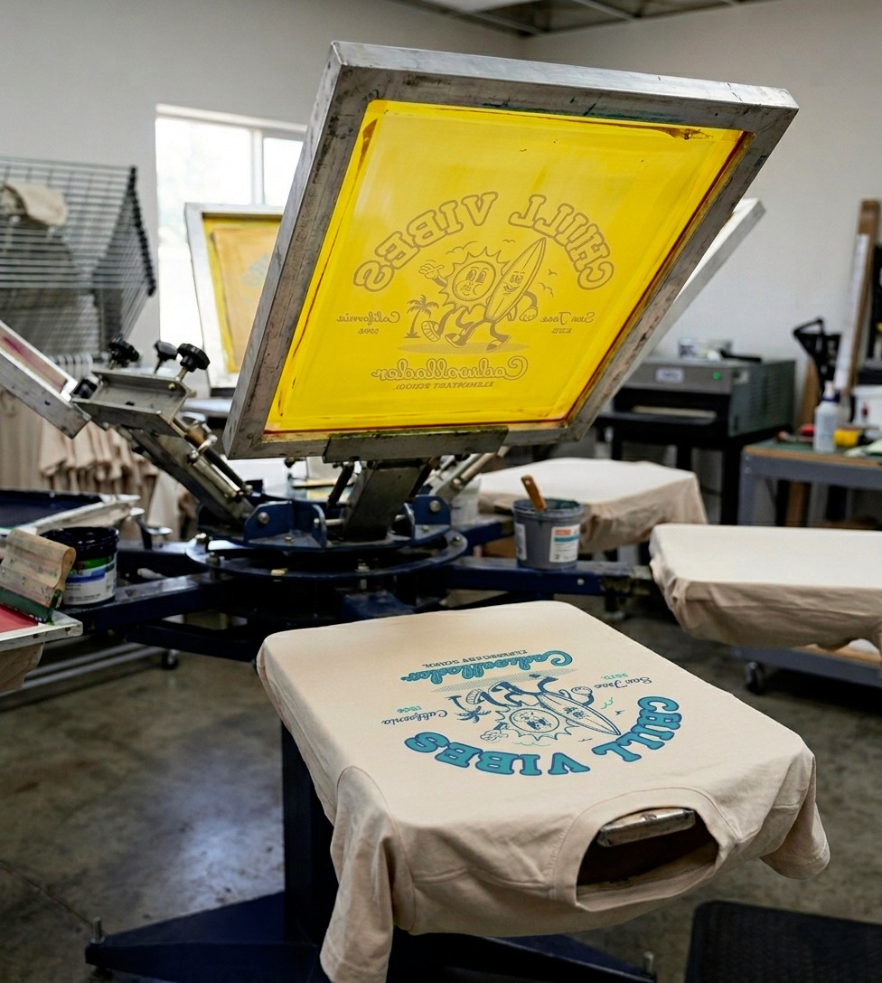 screen printing t-shirt