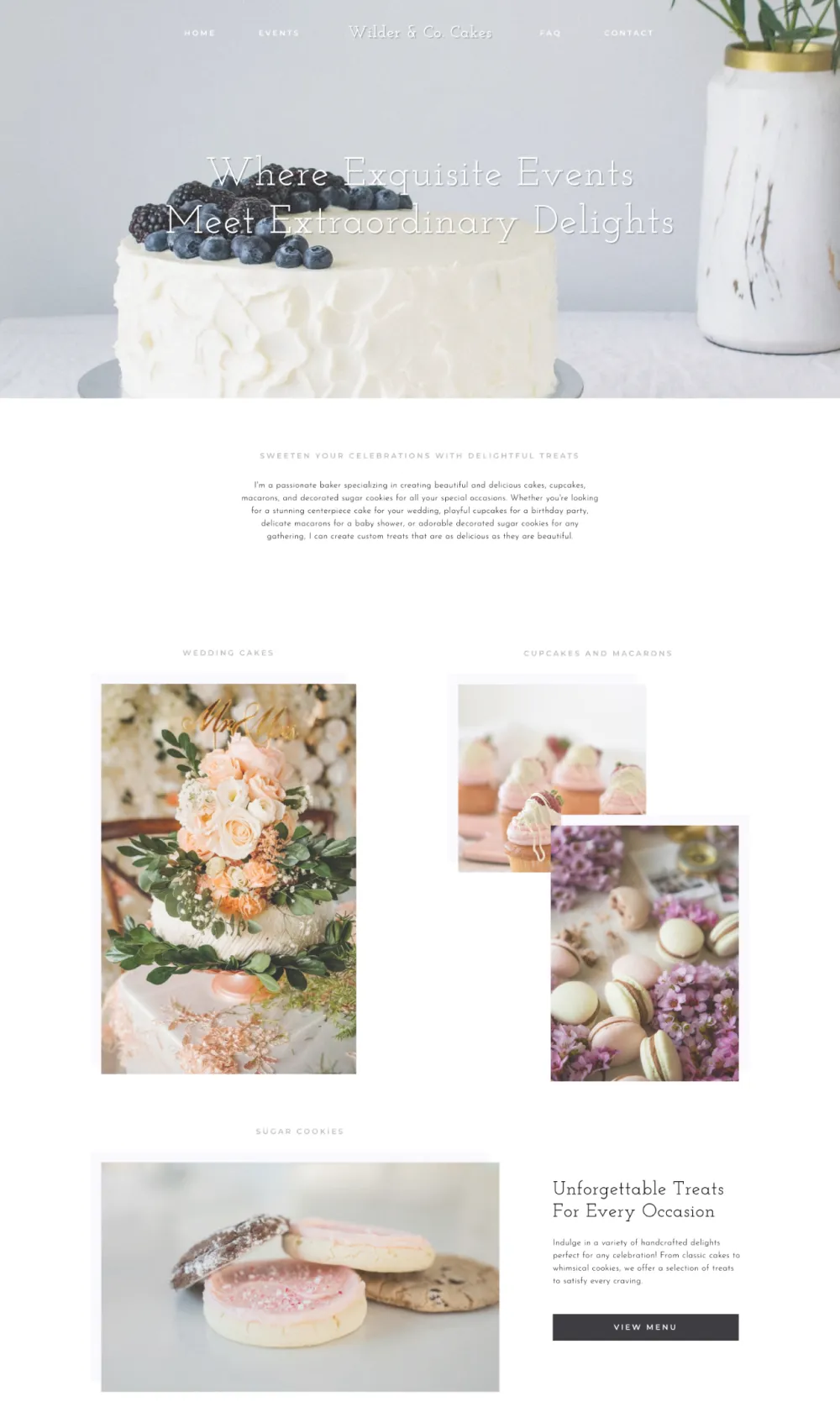 Bakery Website Design