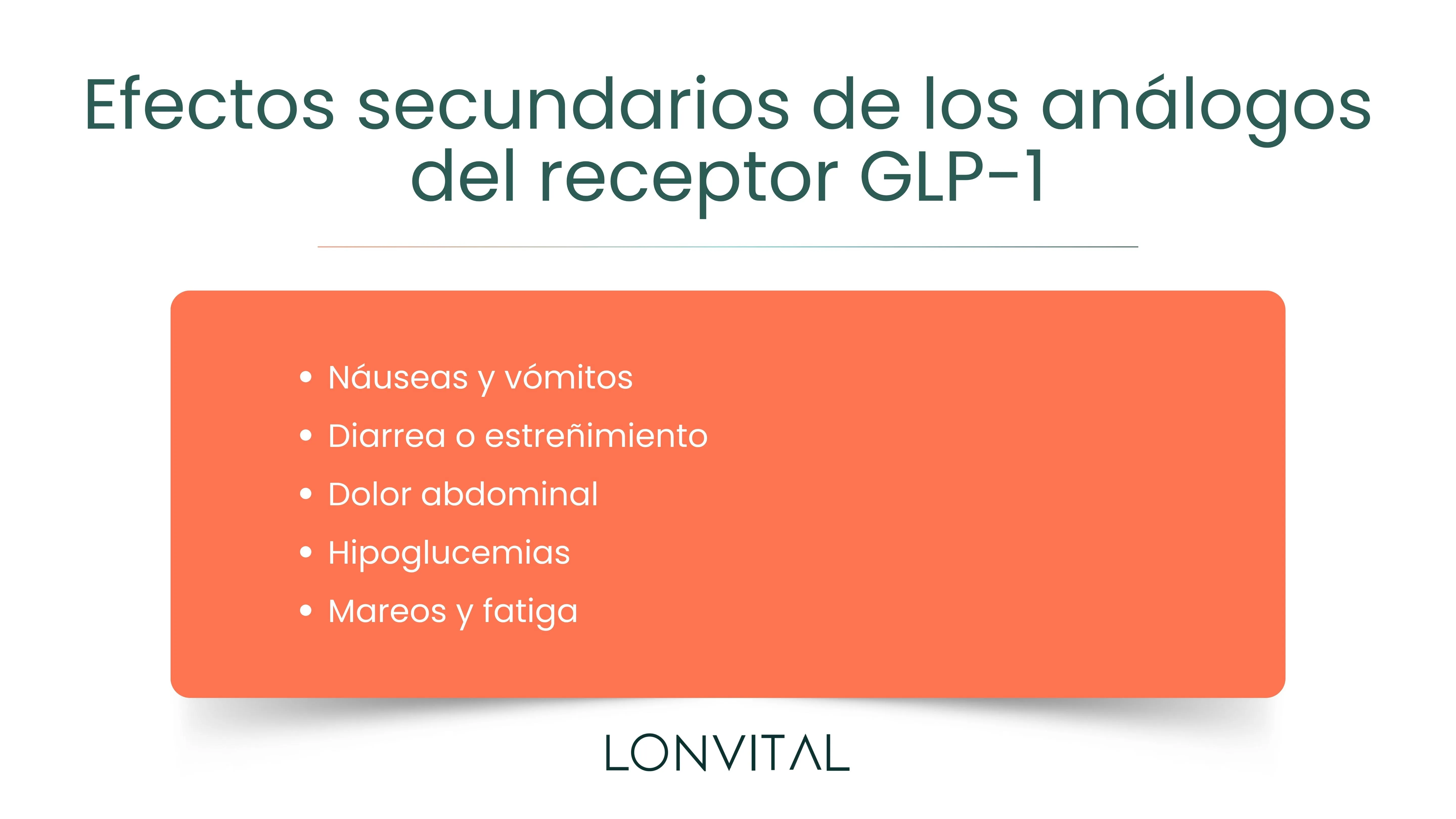 Efectos secundarios de los análogos del receptor GLP-1