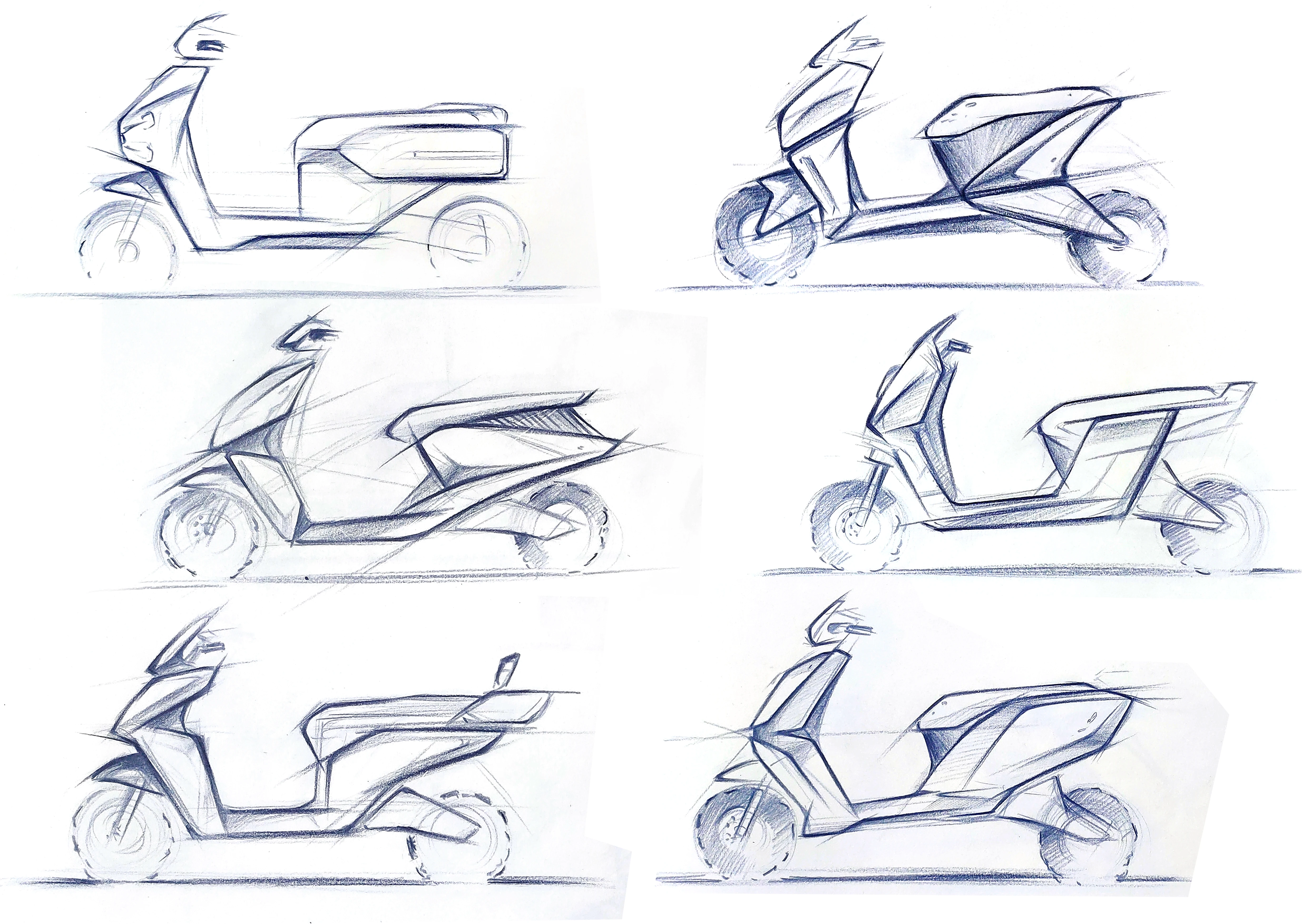 Ampere Nexus EV initial sketches by AYA Design Studios