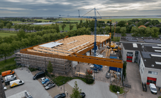 Nieuwbouw van bovenaf PCvdH