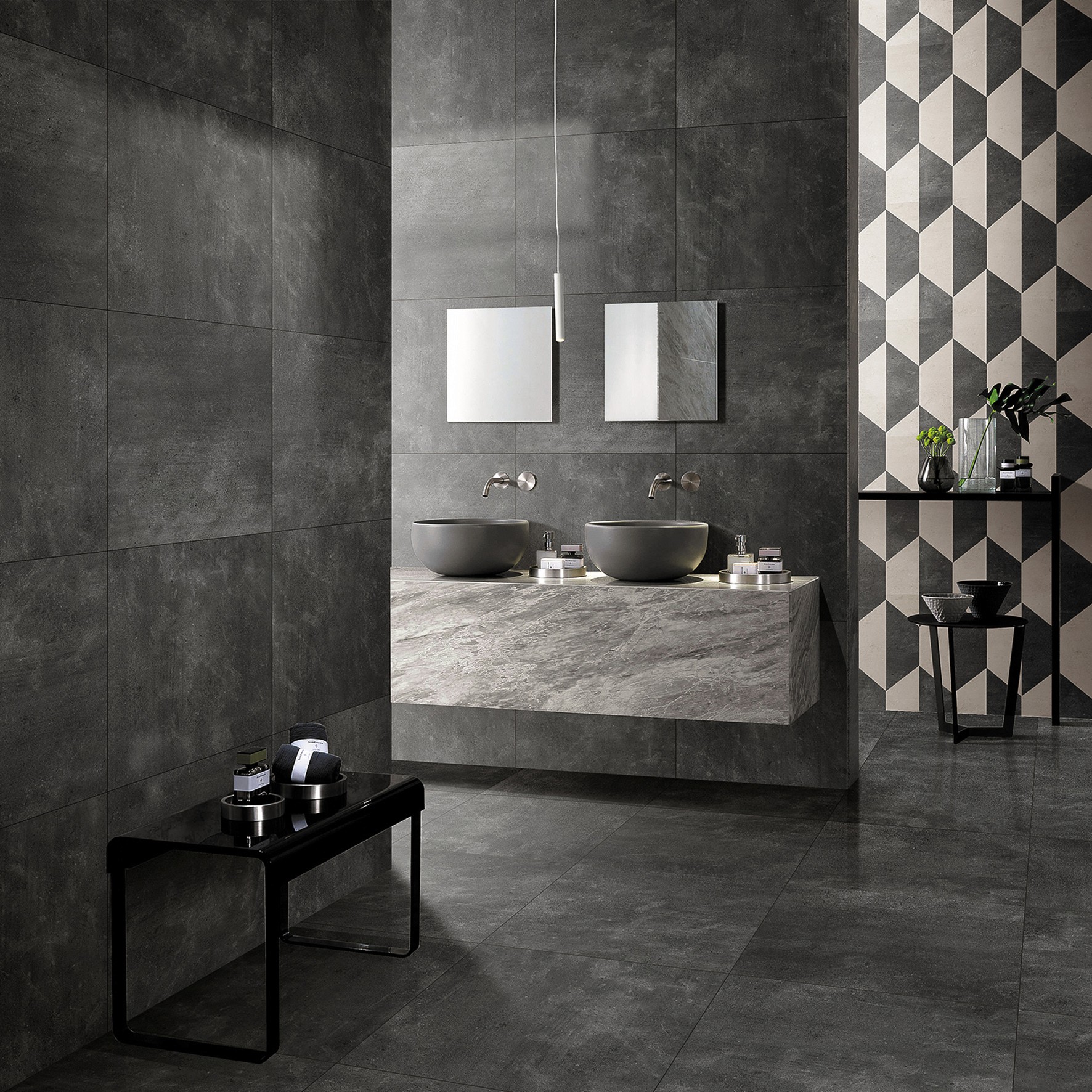 Determined woman walking on an outdoor running track, wearing a white cropped top with mesh sleeves and black track pants on a cloudy day.