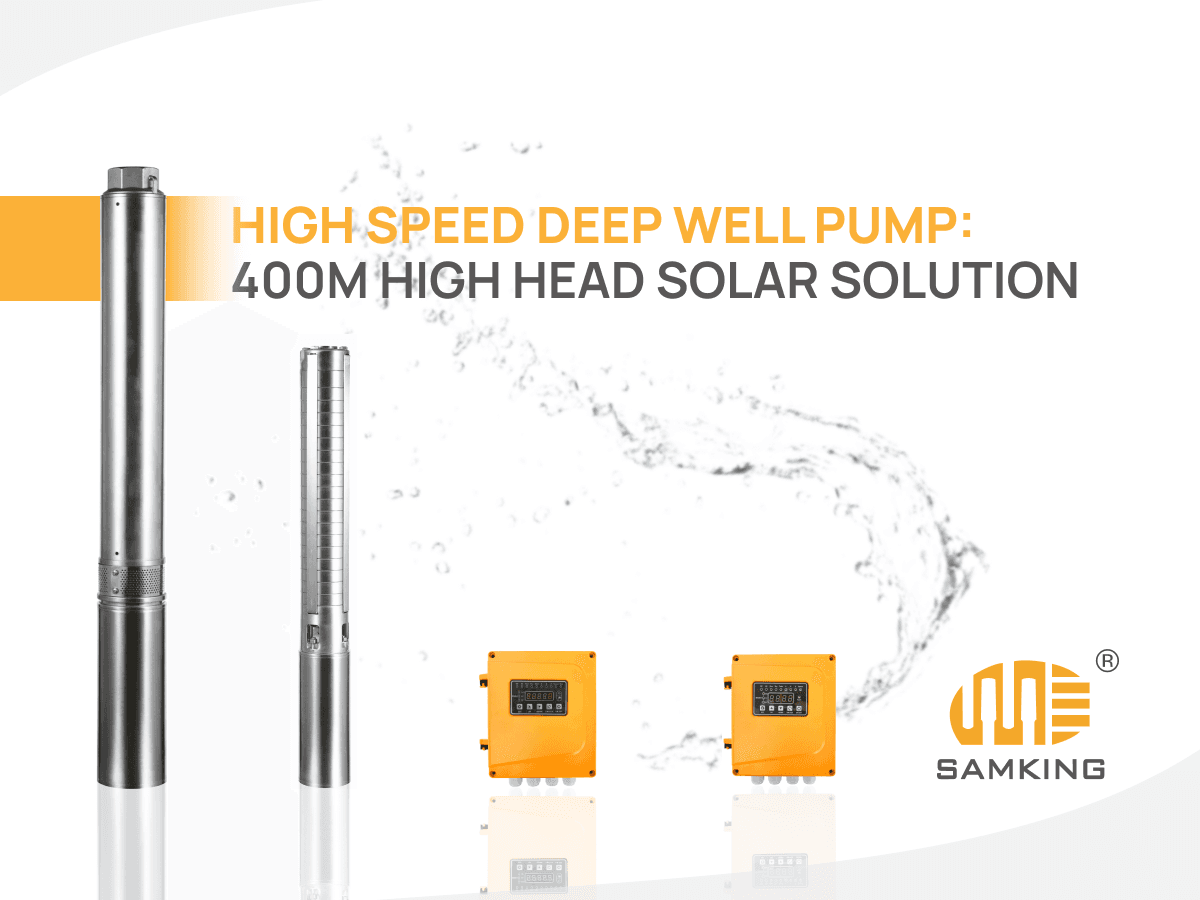 high speed solar water pump and controller