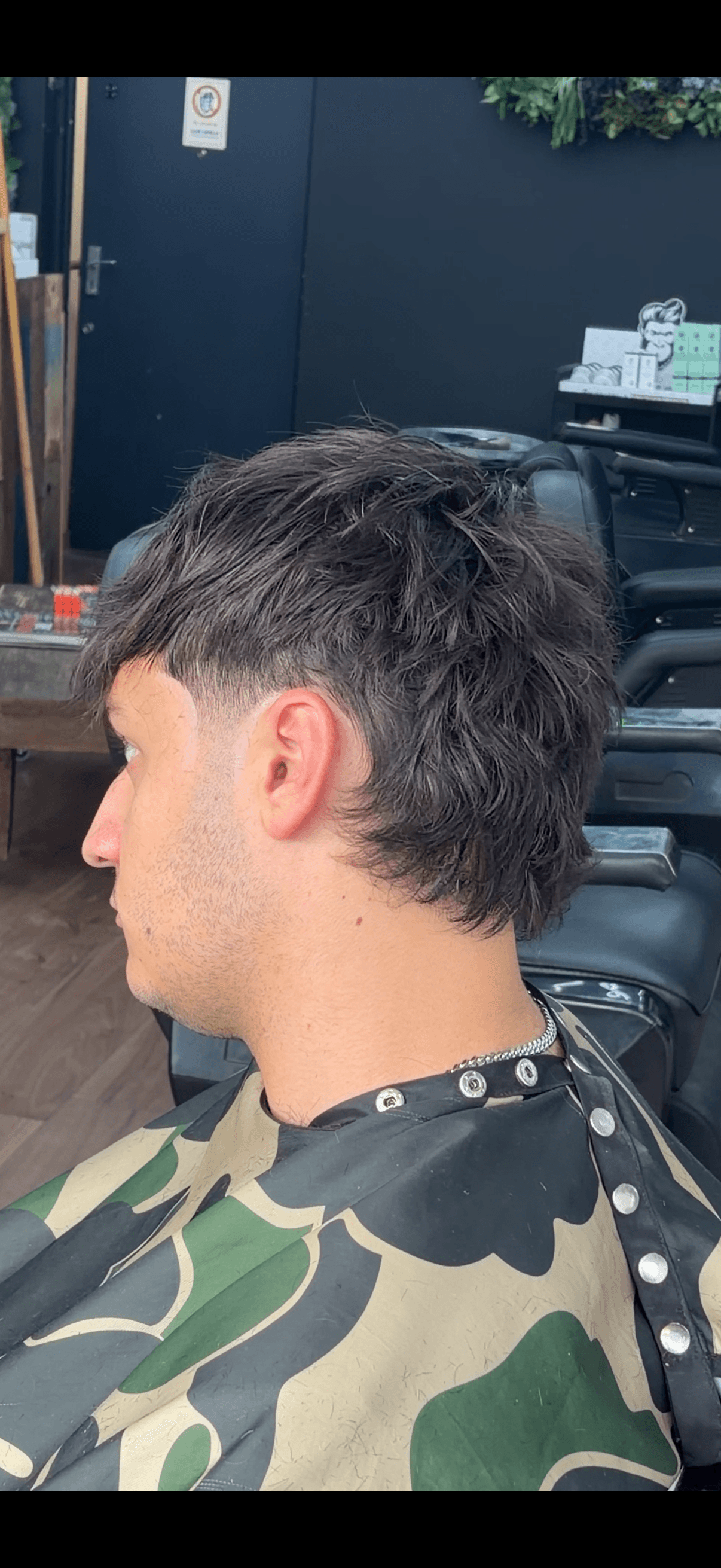 A finished haircut at Hustle Barbers, Chesterfield