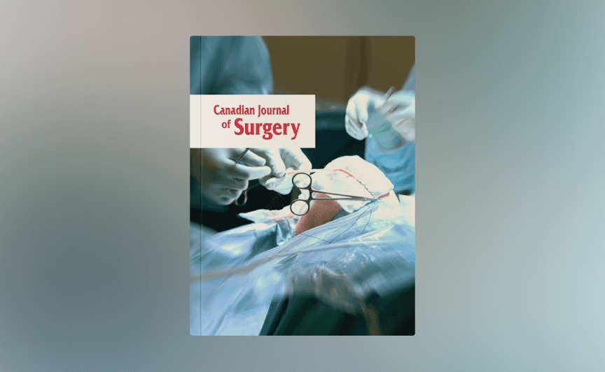 Canadian Journal of Surgery cover