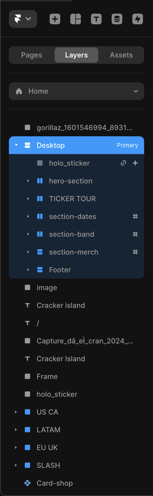 framer let pannel control