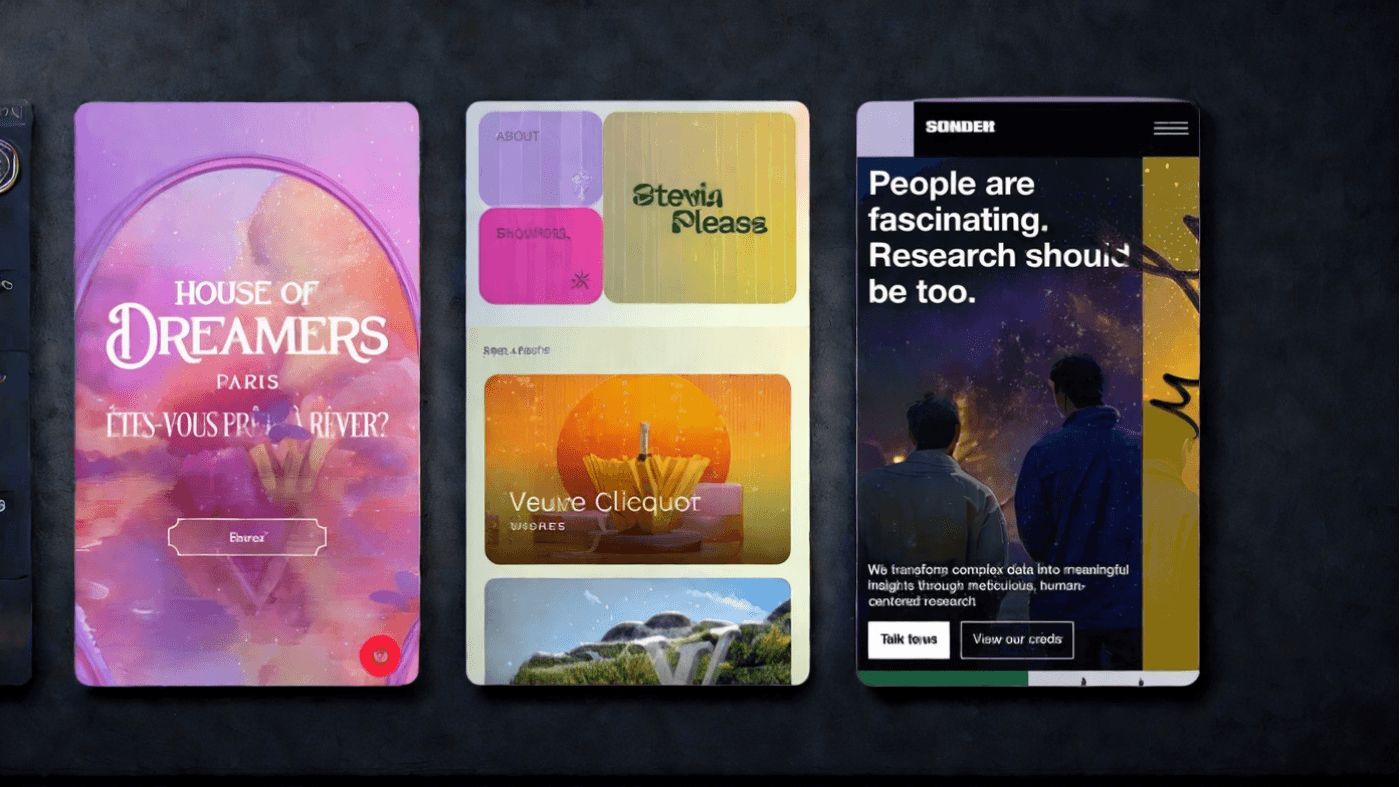 Sample website created by Helix Studio showing homepage layout on mobile