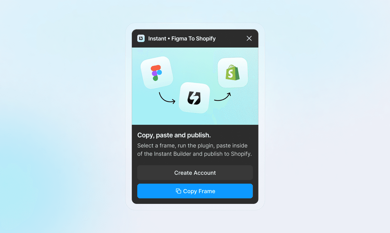 Figma to Shopify with Instant
