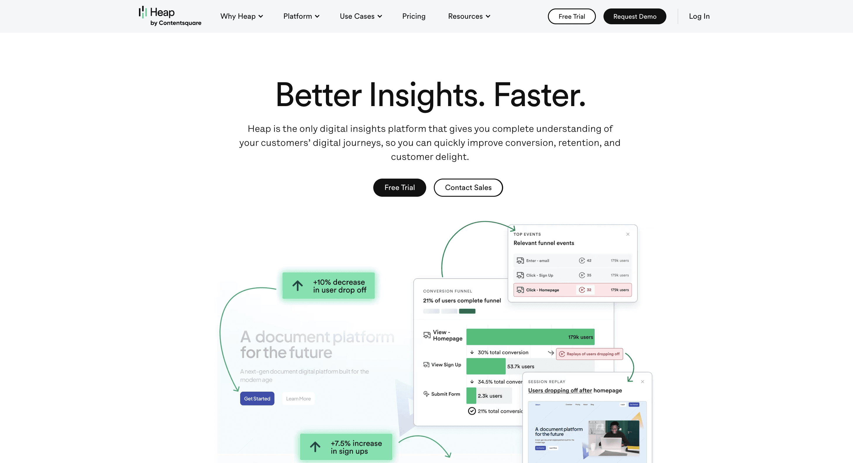 Heap engagement