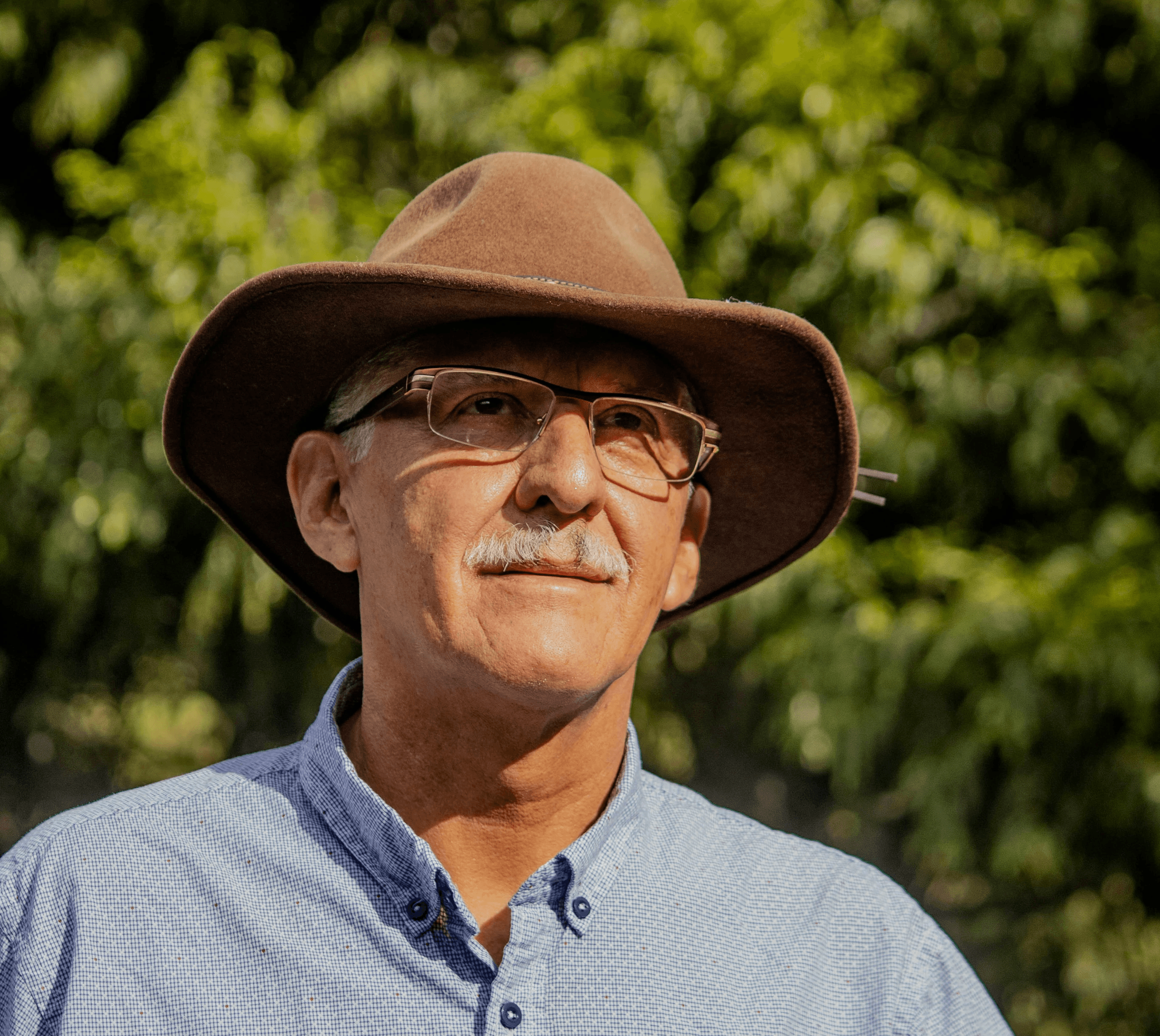 Porträt eines älteren Kunden