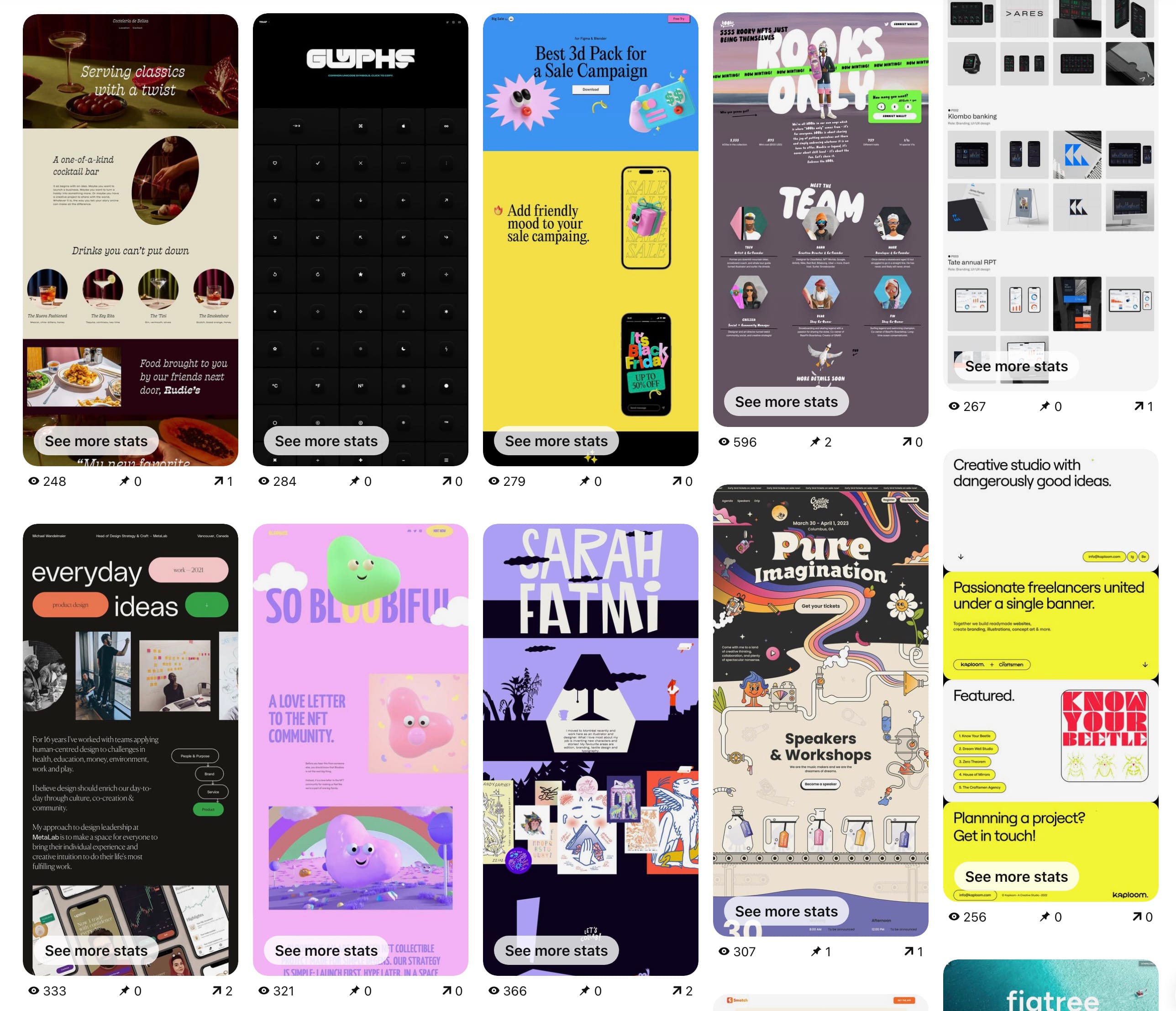 One Page Love Pinterest view