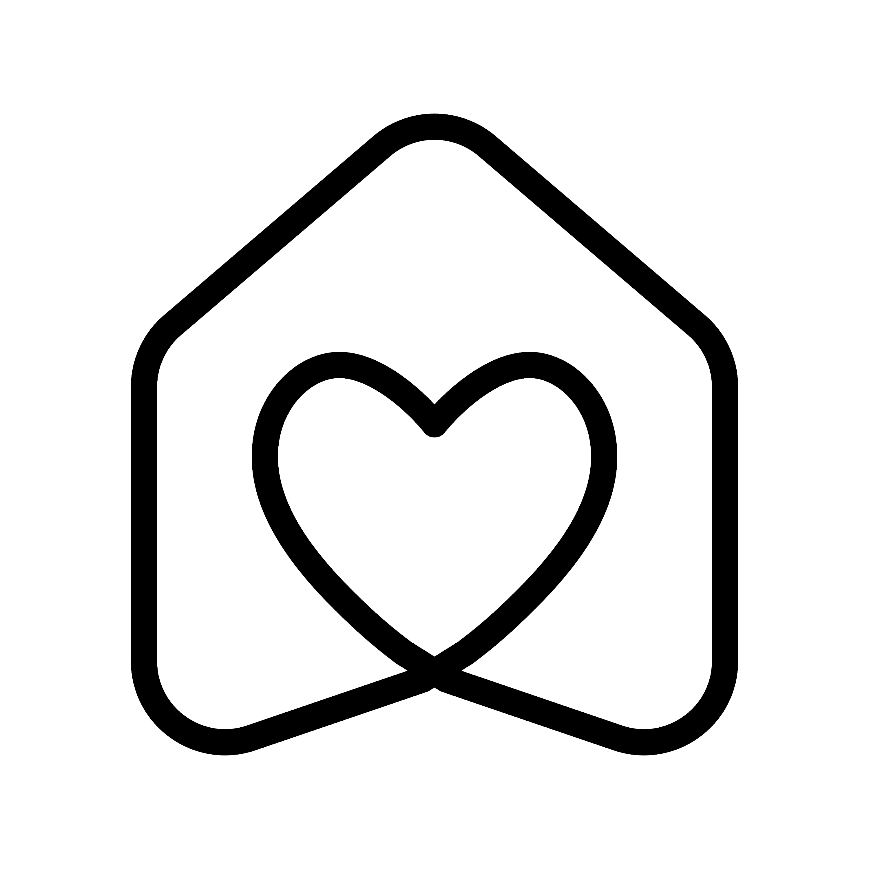 profile silhouette with teal background