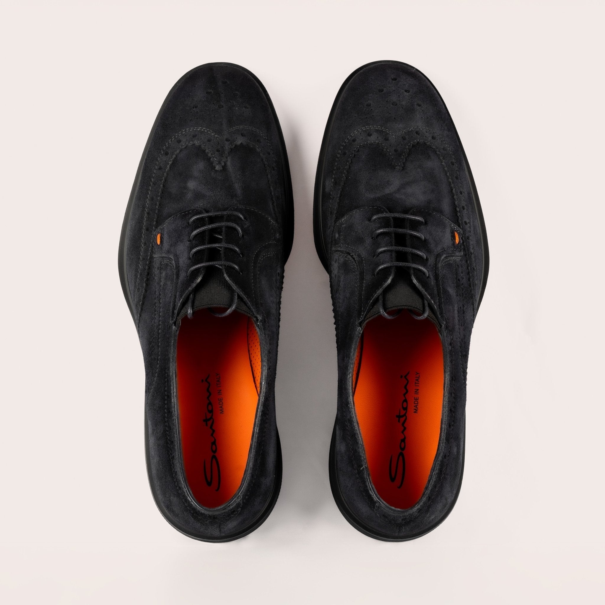 Men's blue lightweight Brogues - Mandelli UK