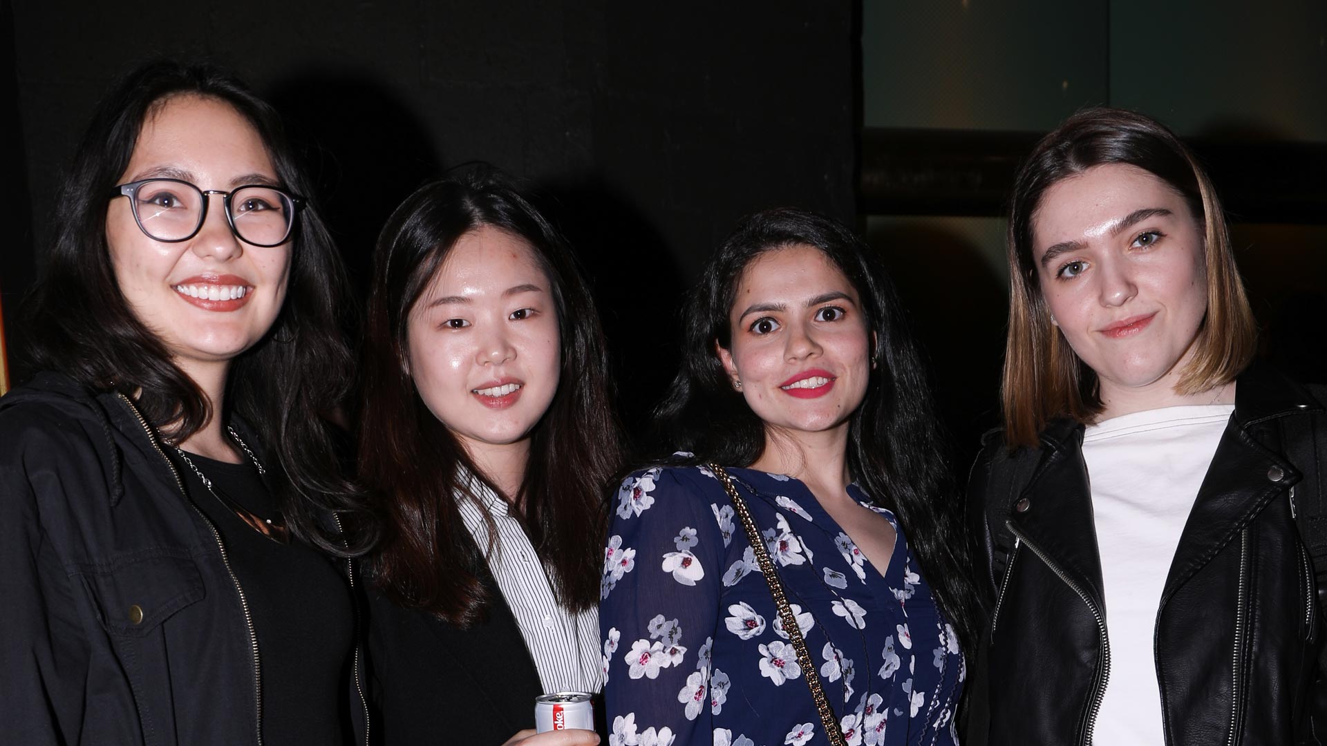 group photo of four women students