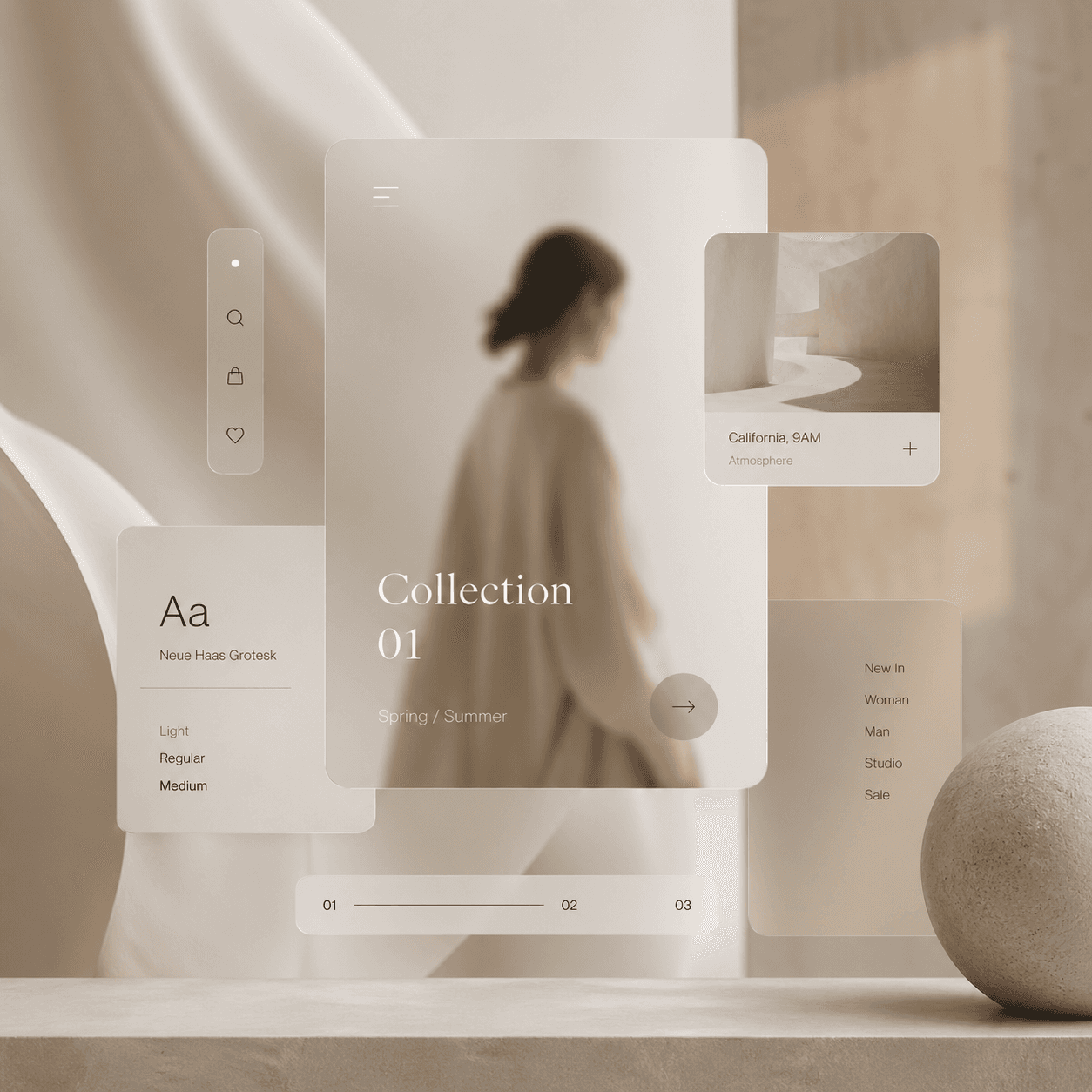 Chrome gradient cube with rounded edges on a white background—minimal 3D object for modern product design.