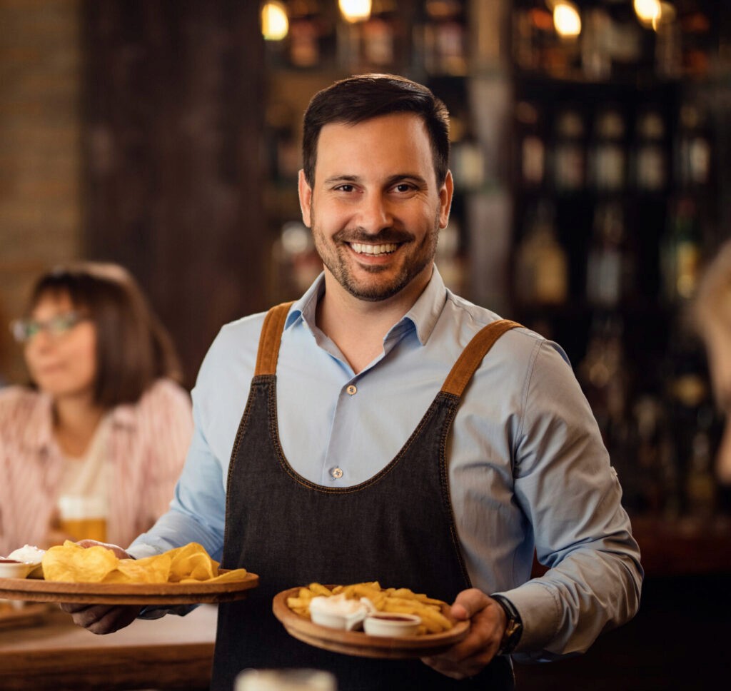 Garçom trabalhando - JIFFY