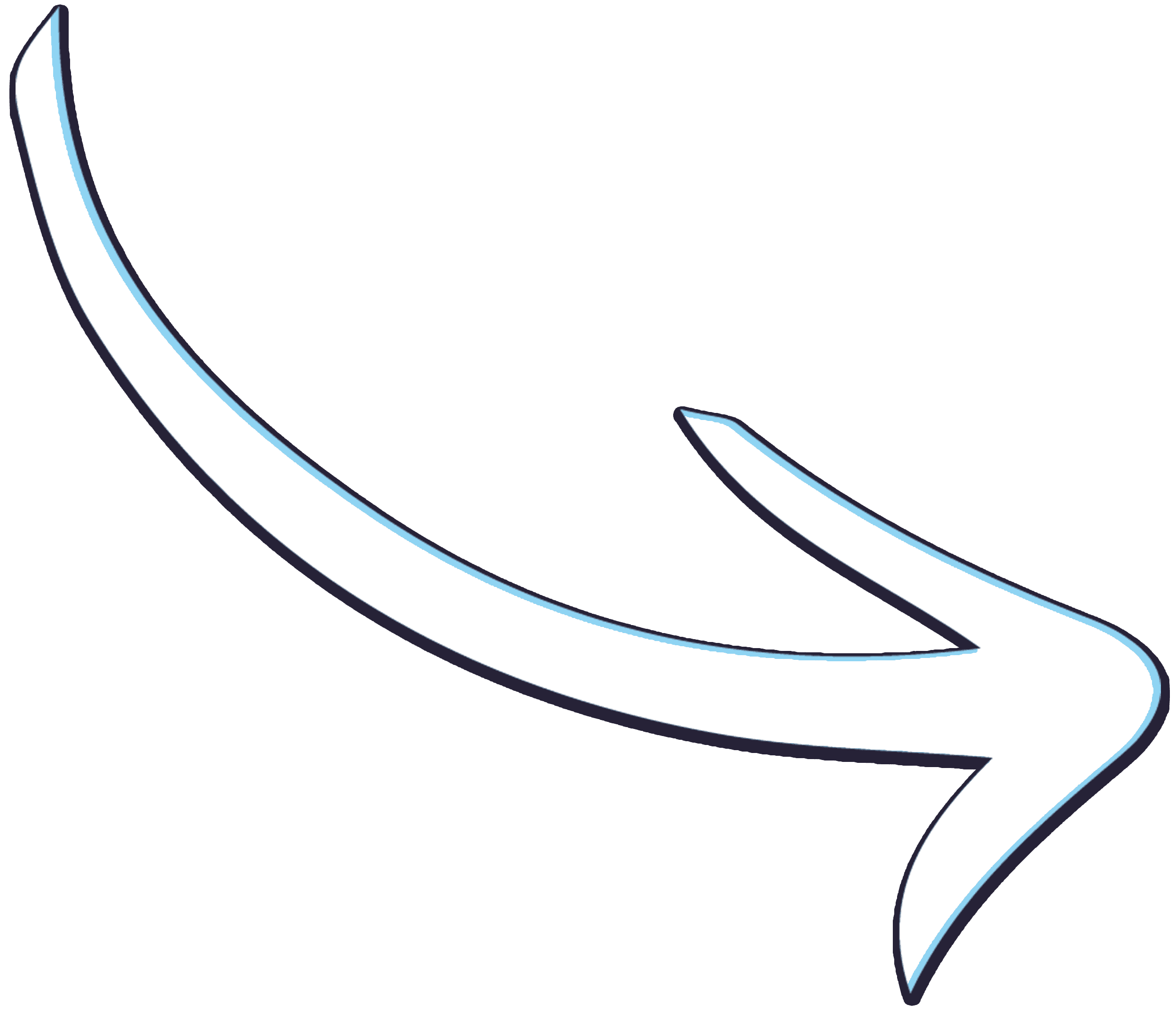 Strzałka pokazująca na smak posypki