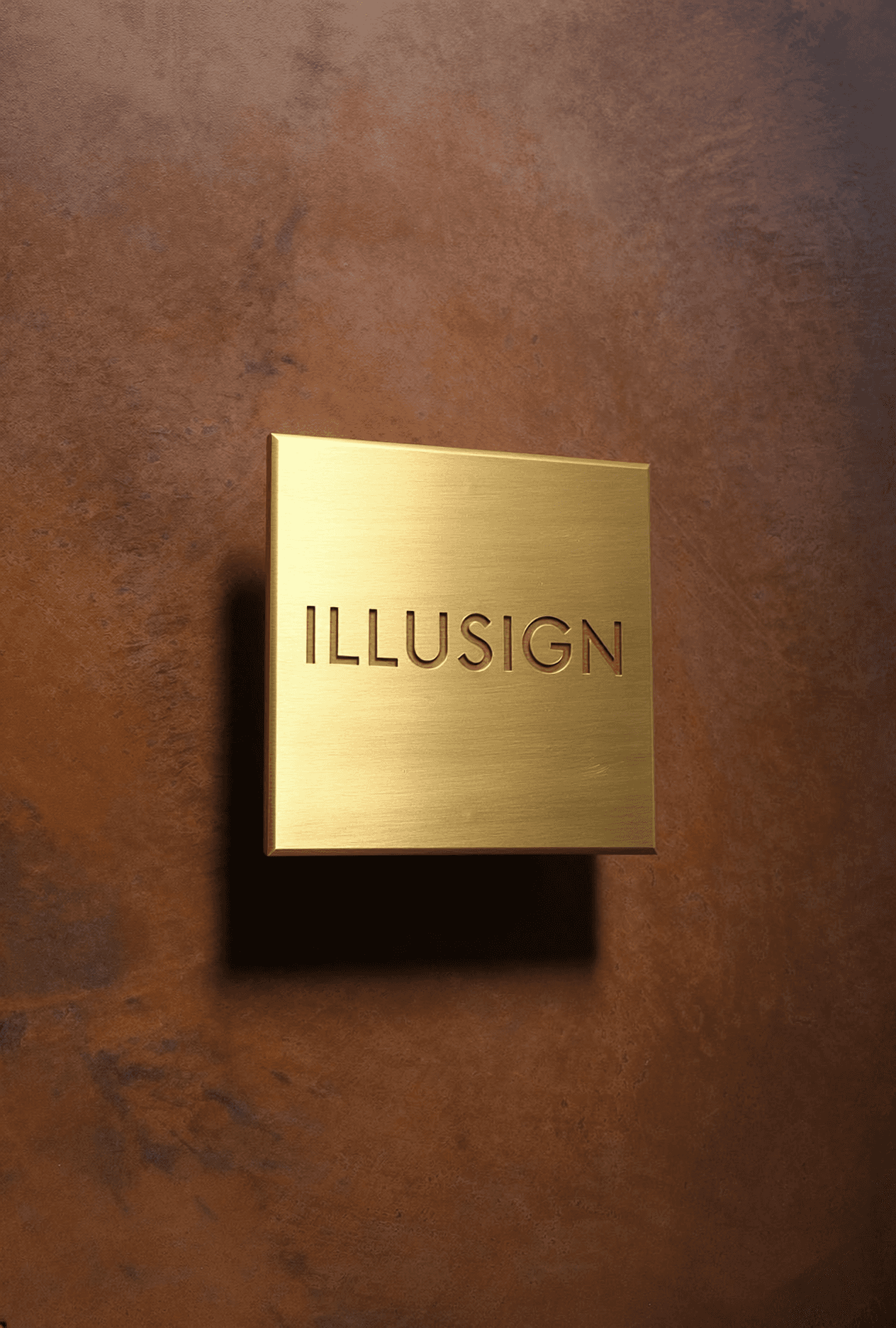 plaque avec lettres découpée