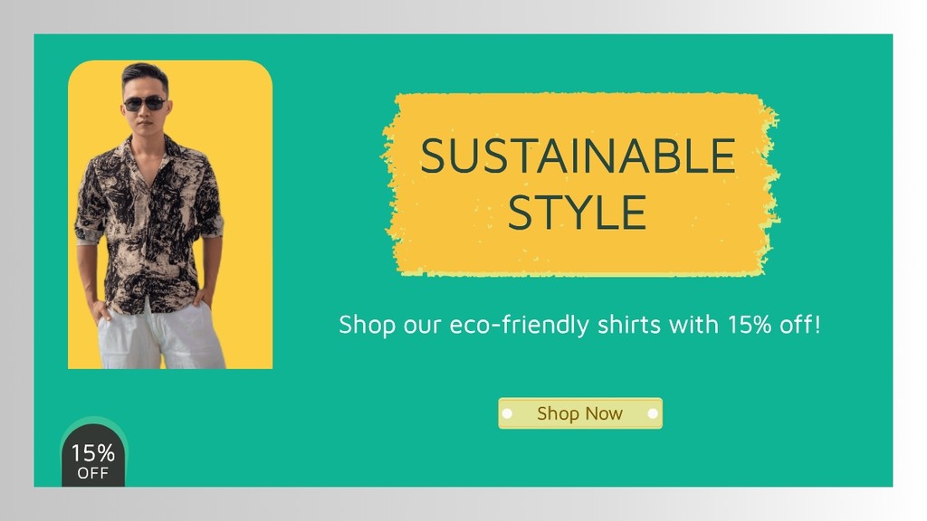 Sustainable fashion Twitter promotion - generatedWithSivi