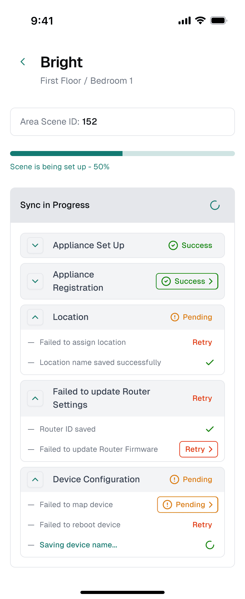 Keus Ops app: scene setup in progress