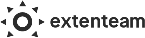 Logotipo de la empresa de personal para alquileres vacacionales Extenteam
