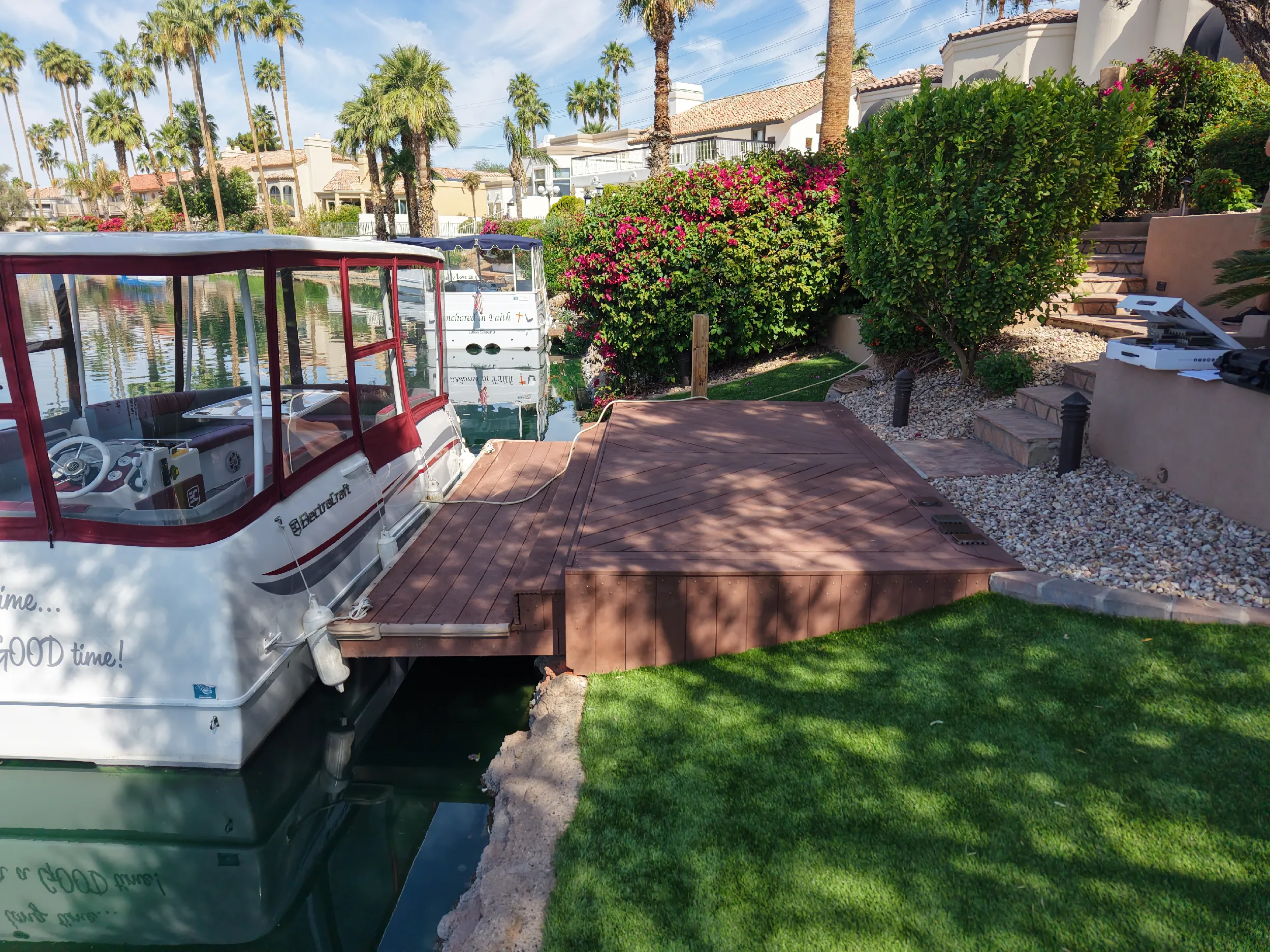 Berfore. HBC Desks – The Final Touch with Trex Transcend Lineage decking