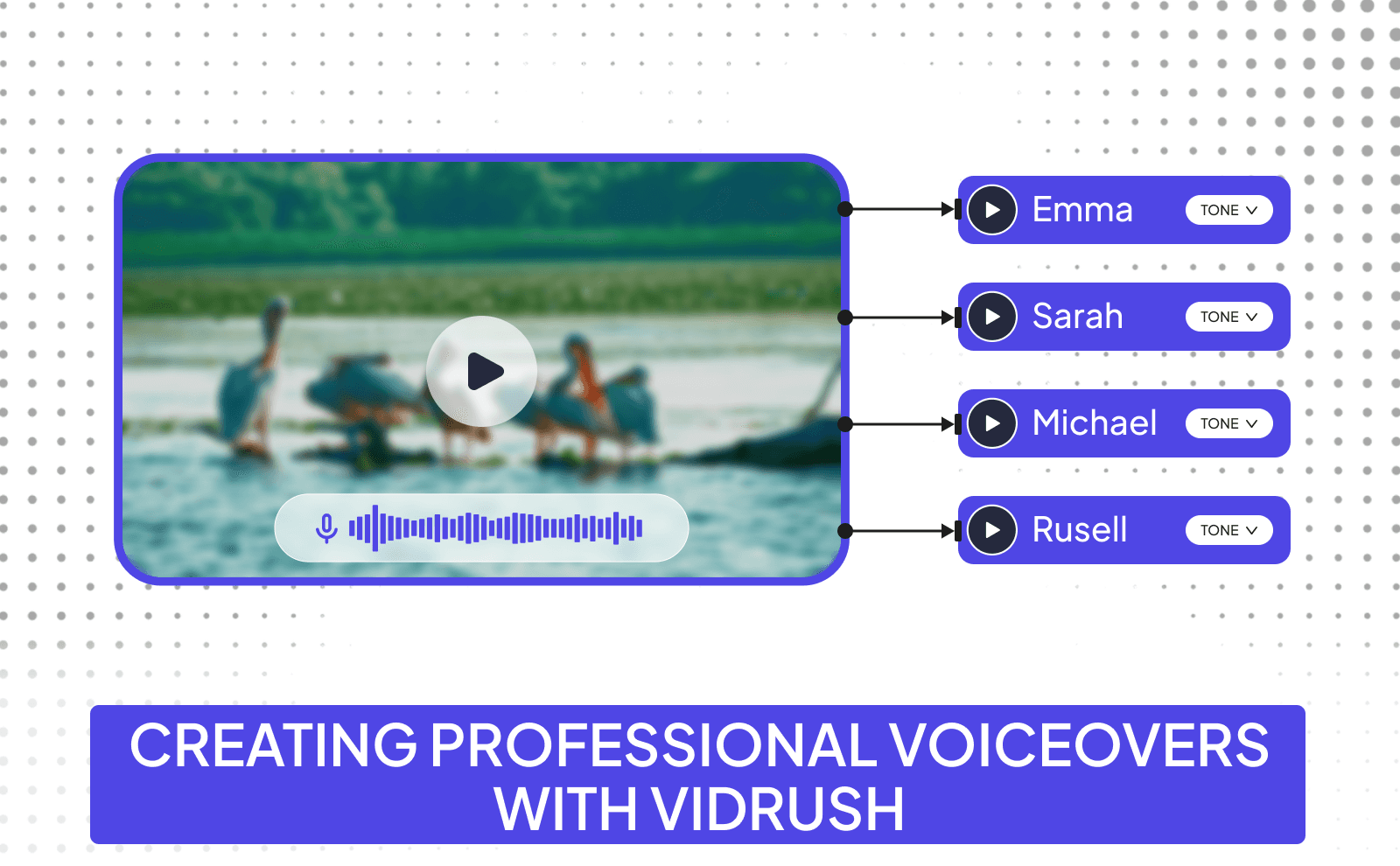Creating professional voiceovers with VidRush - Start a Faceless Youtube Channel