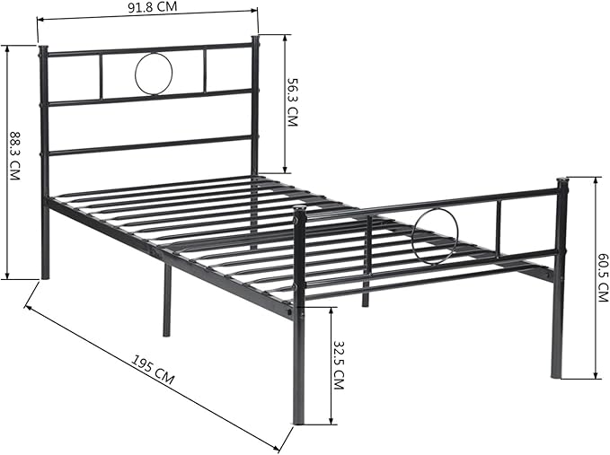 The black single bed offers a sleek and contemporary look, ideal for productivity.