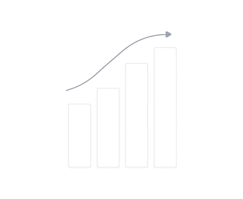 A graph depicting a line that rises consistently, illustrating an increase in values across the measured period